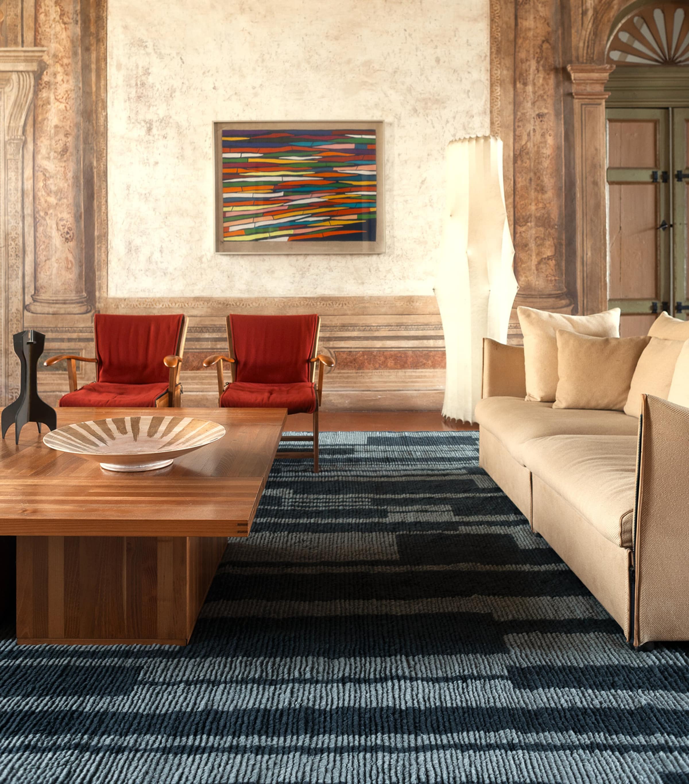 The Rug Company x Paul Smith Raster Aegean Rug (2.74m x 1.83m) Blue Image 2