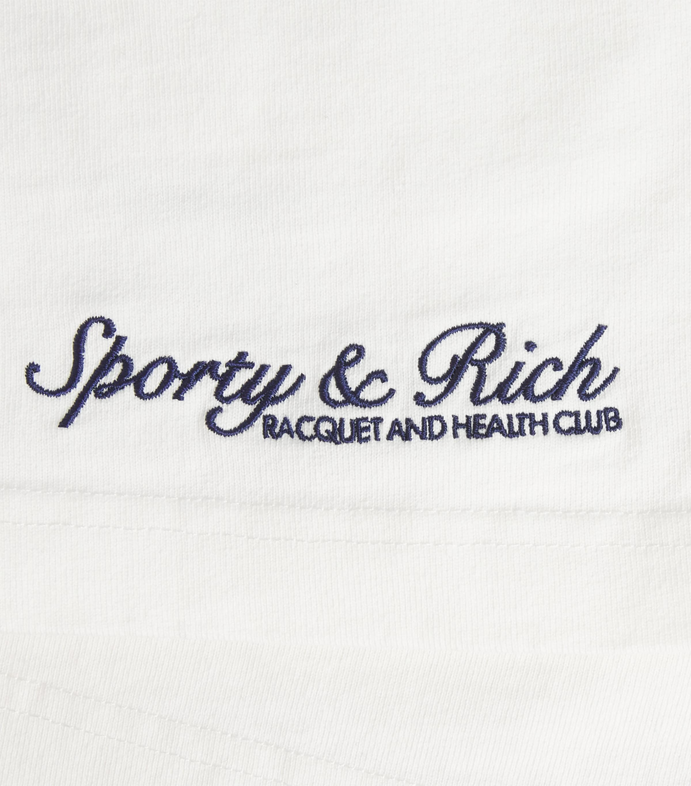 Sporty & Rich Womens Syracuse Embrdoidered Sweatshorts White Image 6