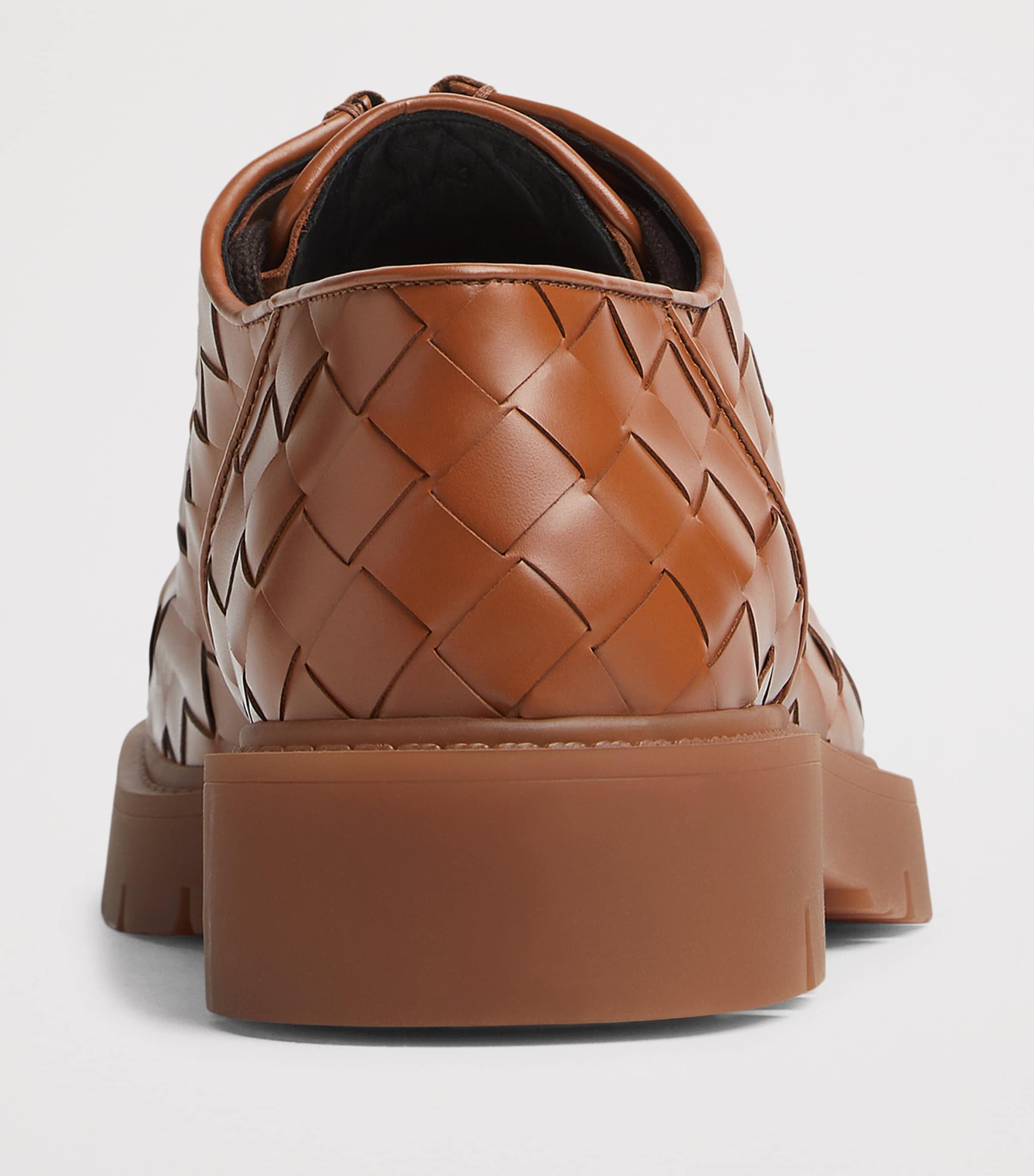 Bottega Veneta Leather Haddock Lace-Up Shoes Image 4