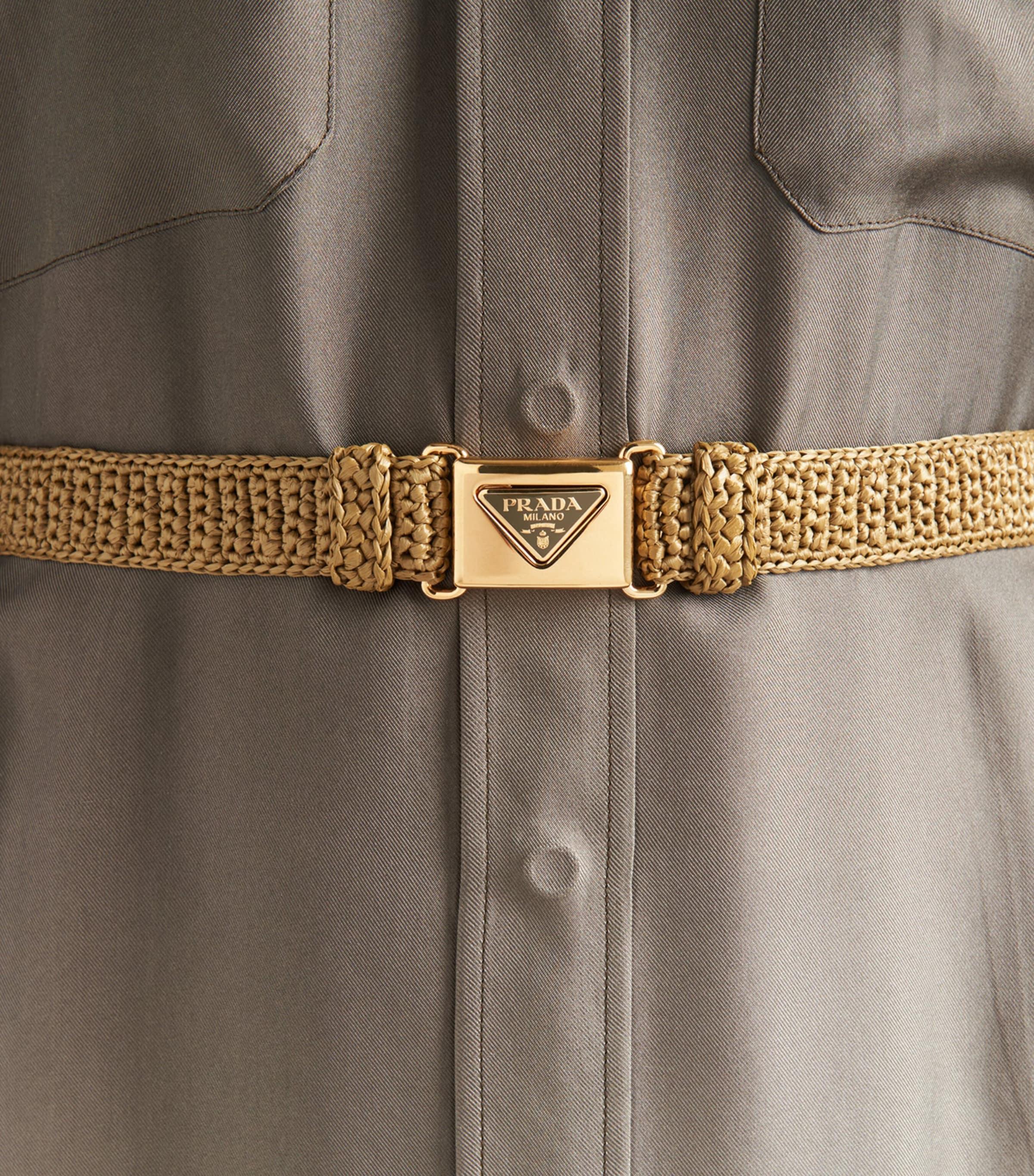 Prada Crochet Logo Belt Image 2