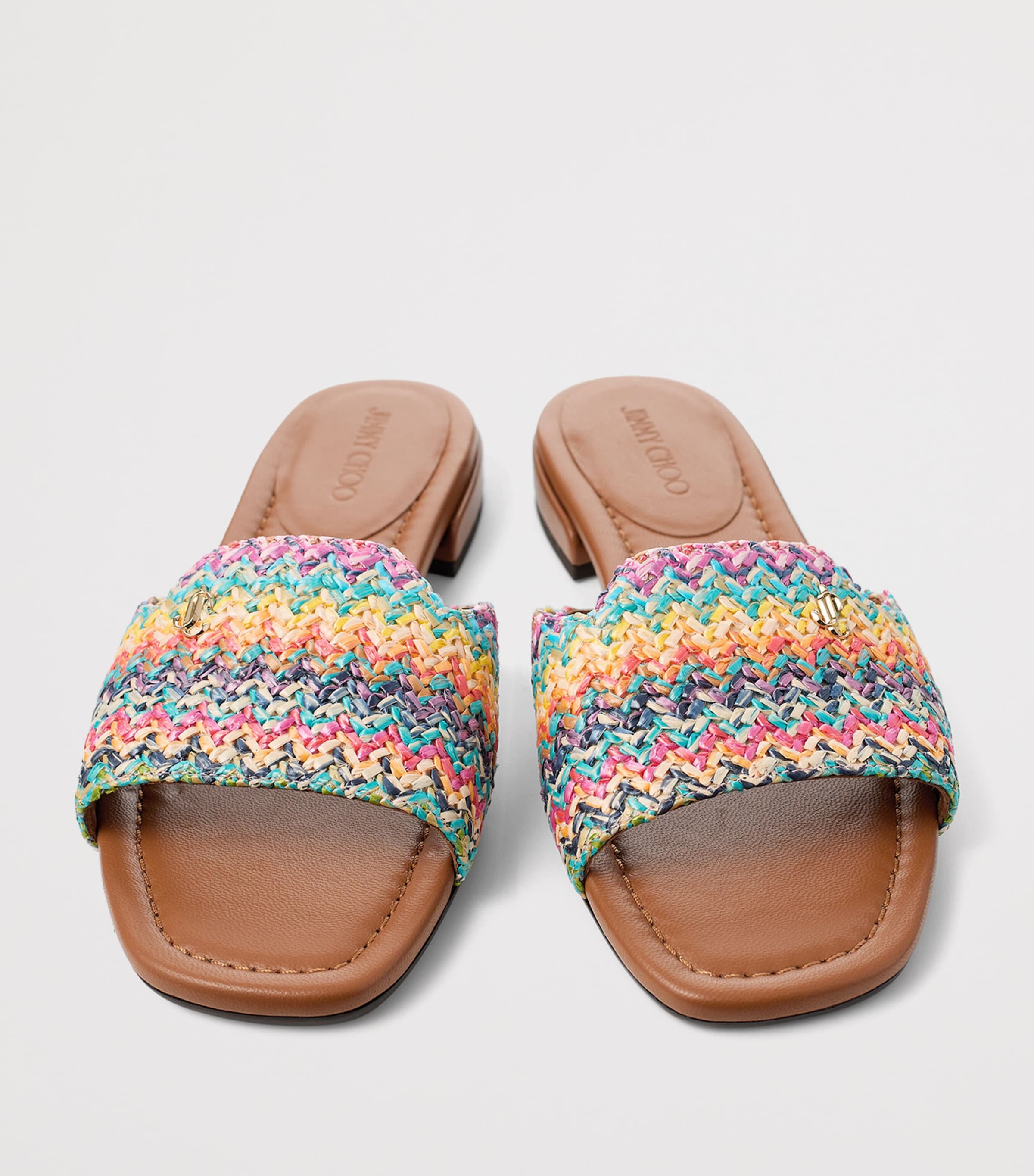 Jimmy Choo Dina Woven Leather Sandals Image 4