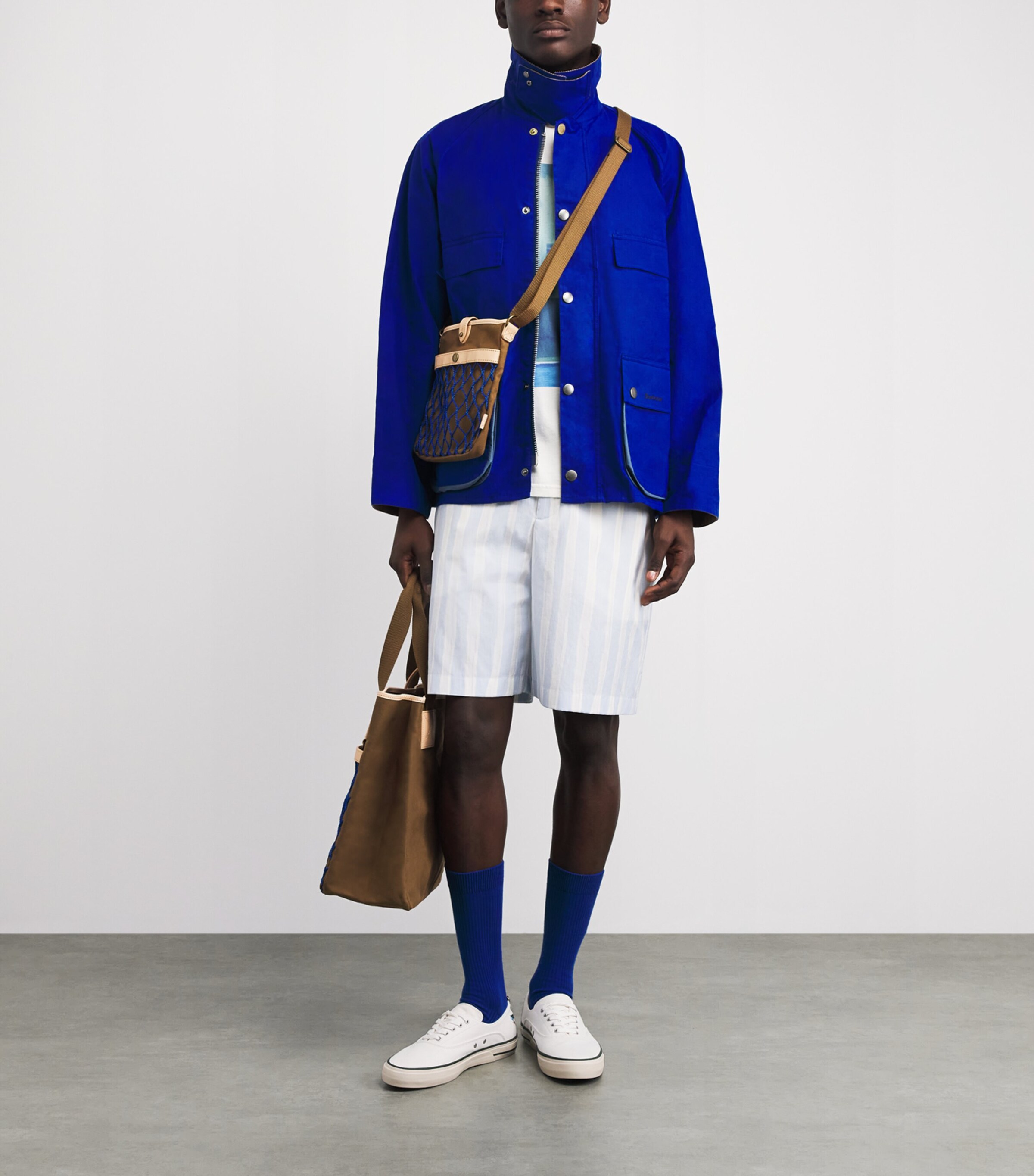 Barbour x Paul Smith Embroidered Low-Top Sneakers Off Image 4