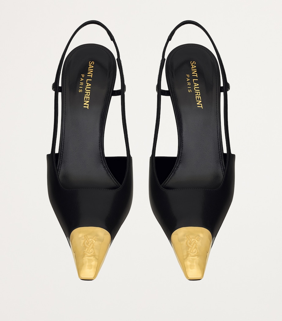 Leather Jeanne Slingback Pumps 110 1000 Image 3