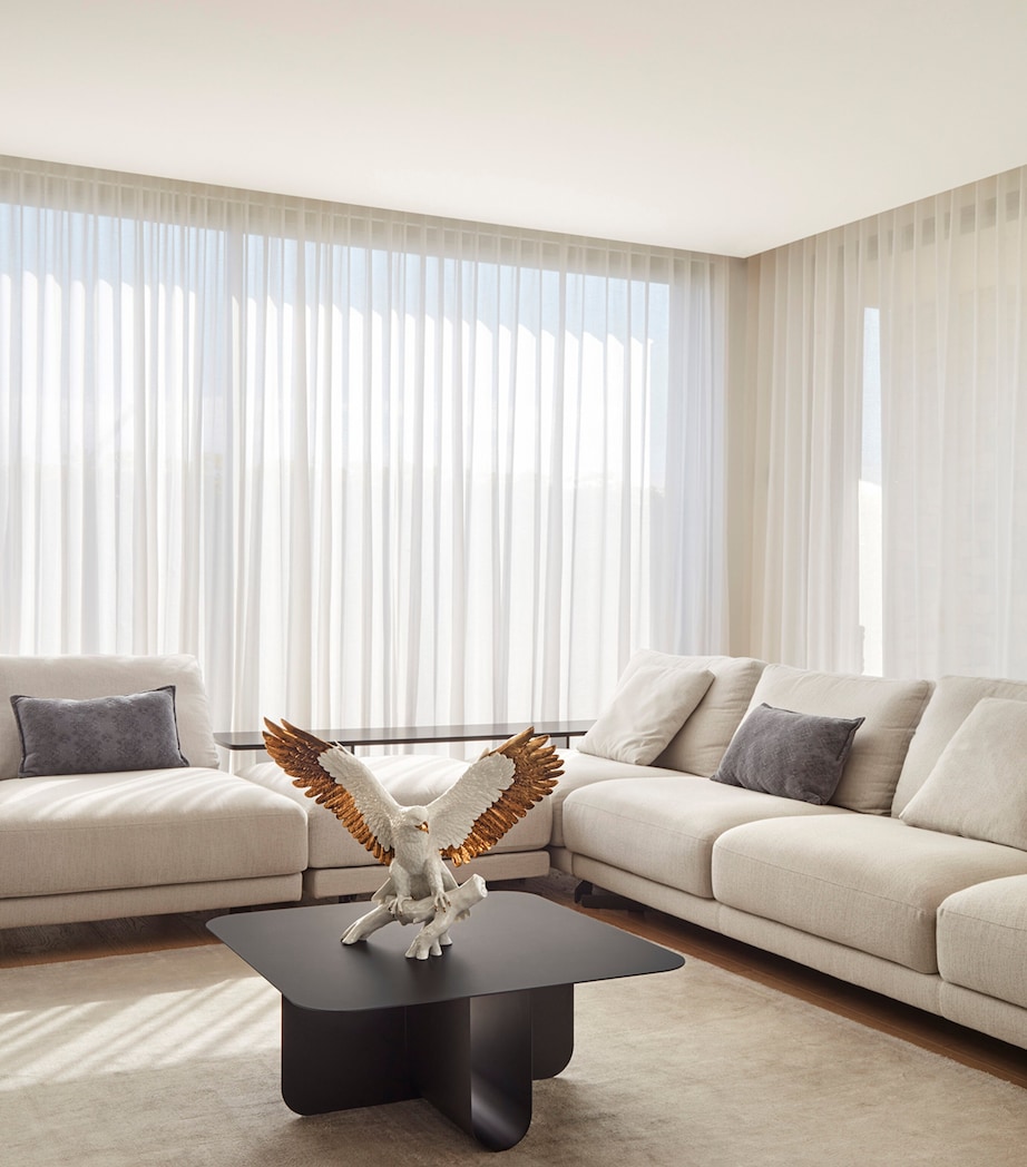 Porcelain Freedom Eagle Figure WHITE & COPPER Image 10