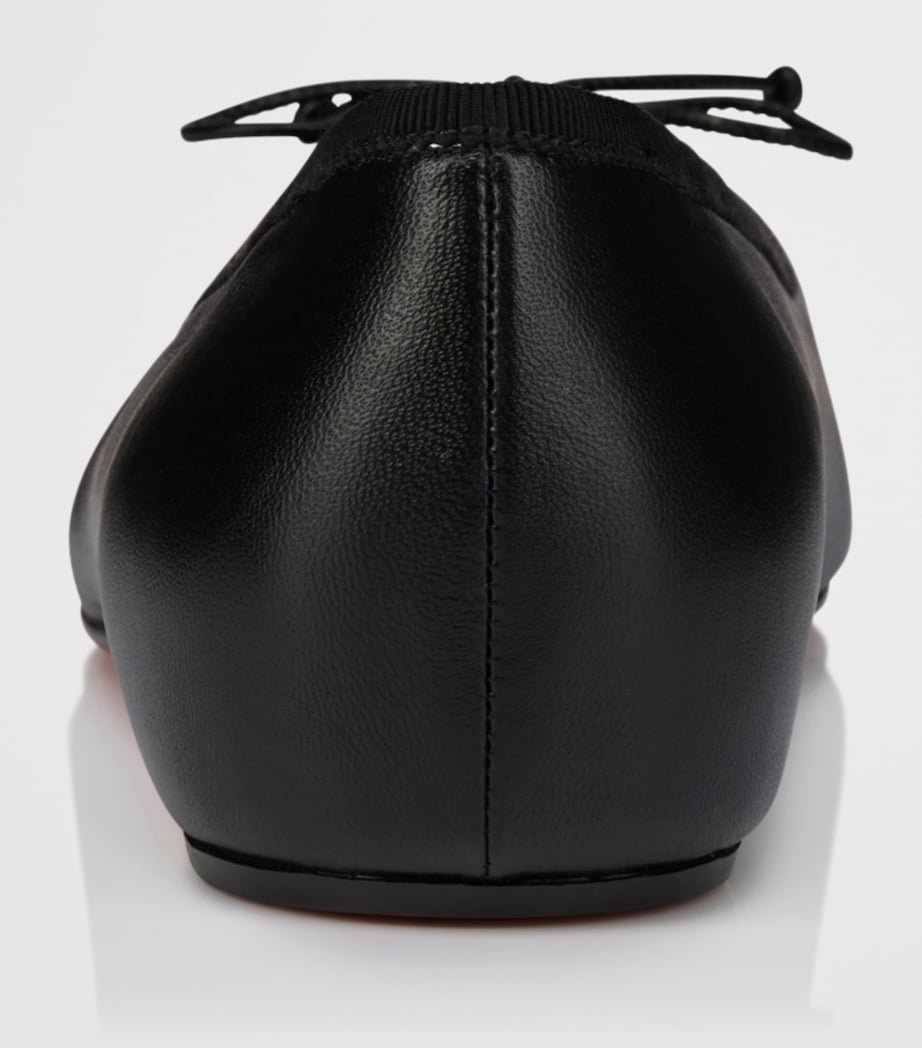 Christian Louboutin Womens Cassia Nodo Leather Ballet Flats Image 4