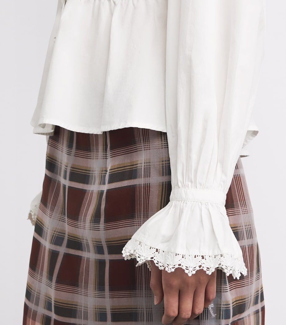 Barbour Womens Cotton Tisbury Blouse White Image 3