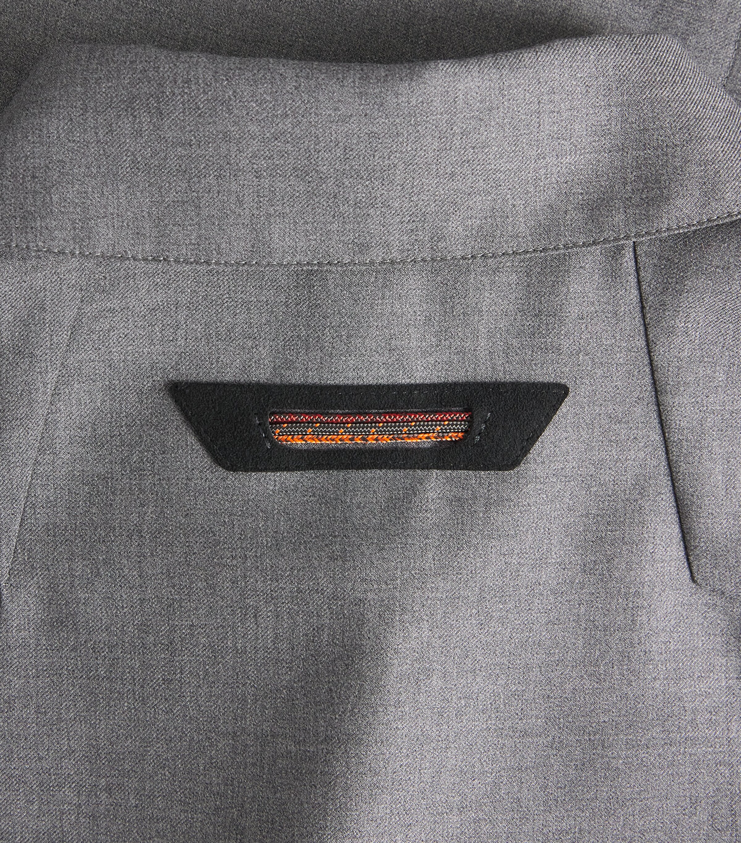 Sease Mens Virgin Wool Shirt Steel Grey Image 6