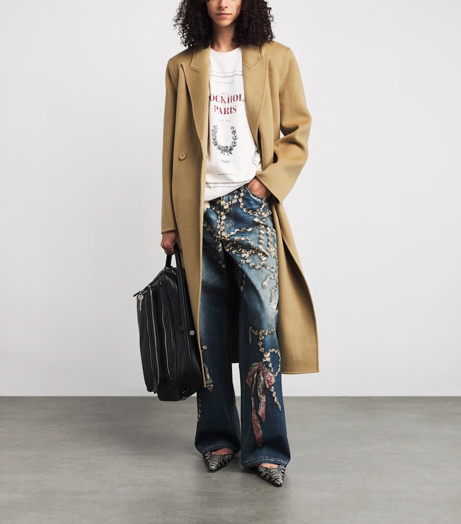 Wool-Cashmere Belted Coat AGU LIGHT BEIGE Image 2