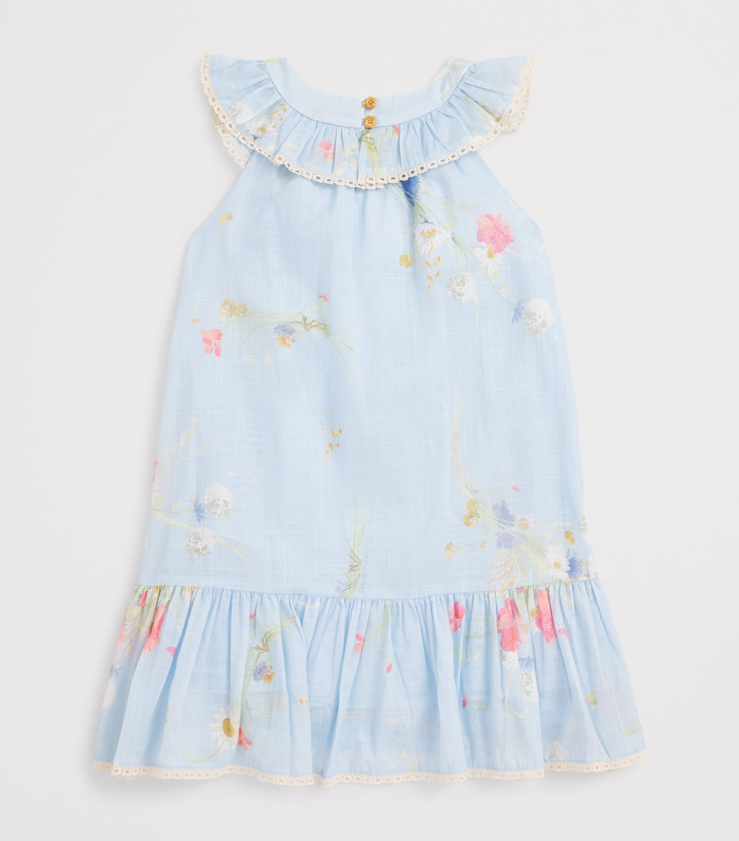 Cotton Lucky Swing Dress (2-12 Years) BLUE BOUQUET FLORAL Image 2