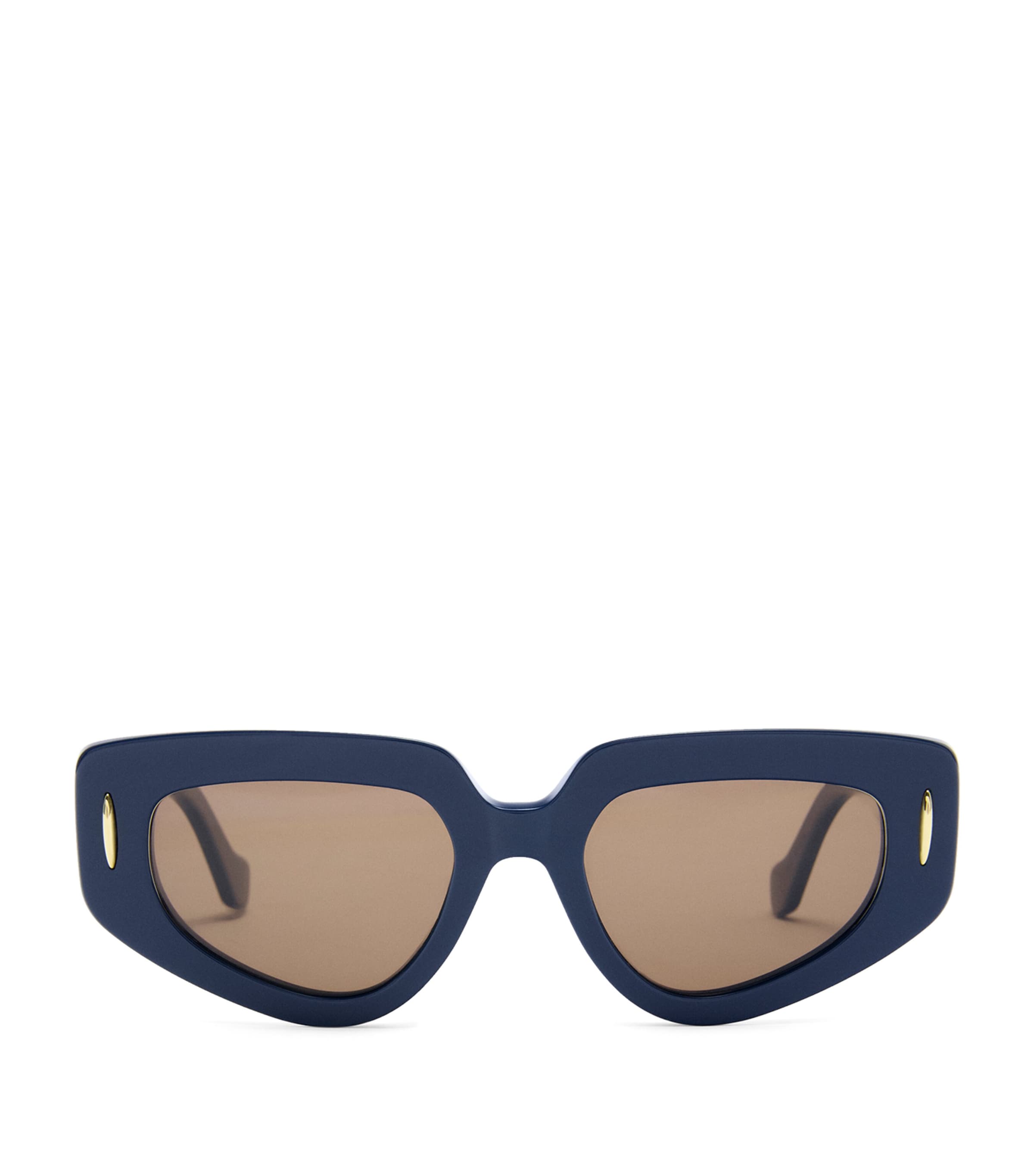 Loewe Small Acetate Butterfly Screen Sunglasses In Navy