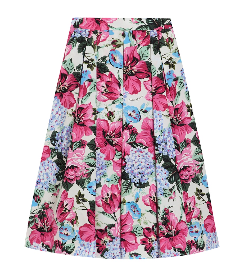 Cotton Poplin Floral Skirt (8-12+) HA5MH-MAZZO FIOR Image 1