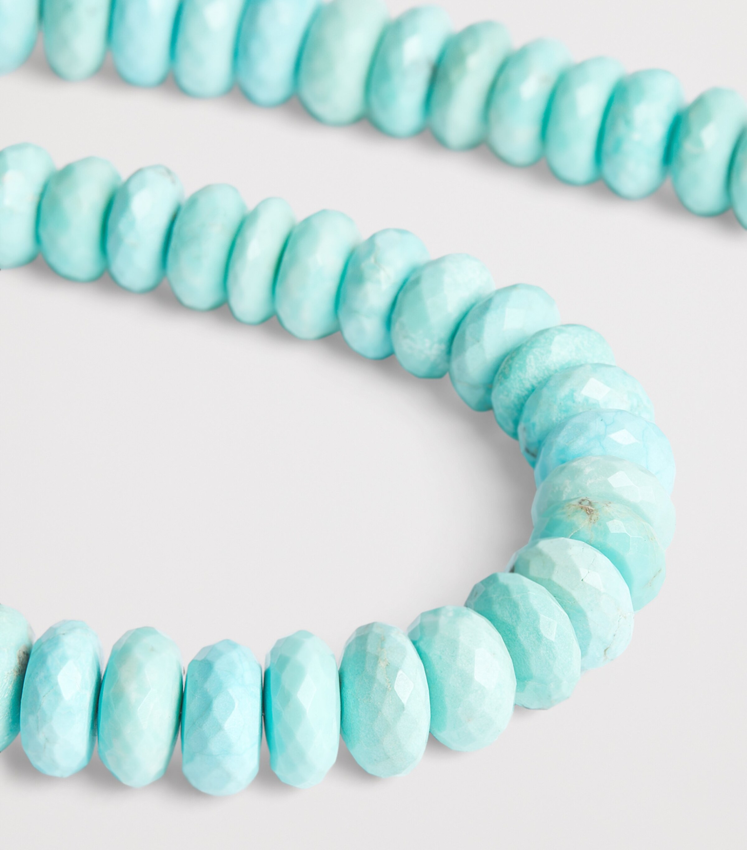 Yellow Gold, Diamond, Opal and Turquoise Beaded Necklace YELLOW GOLD Image 3