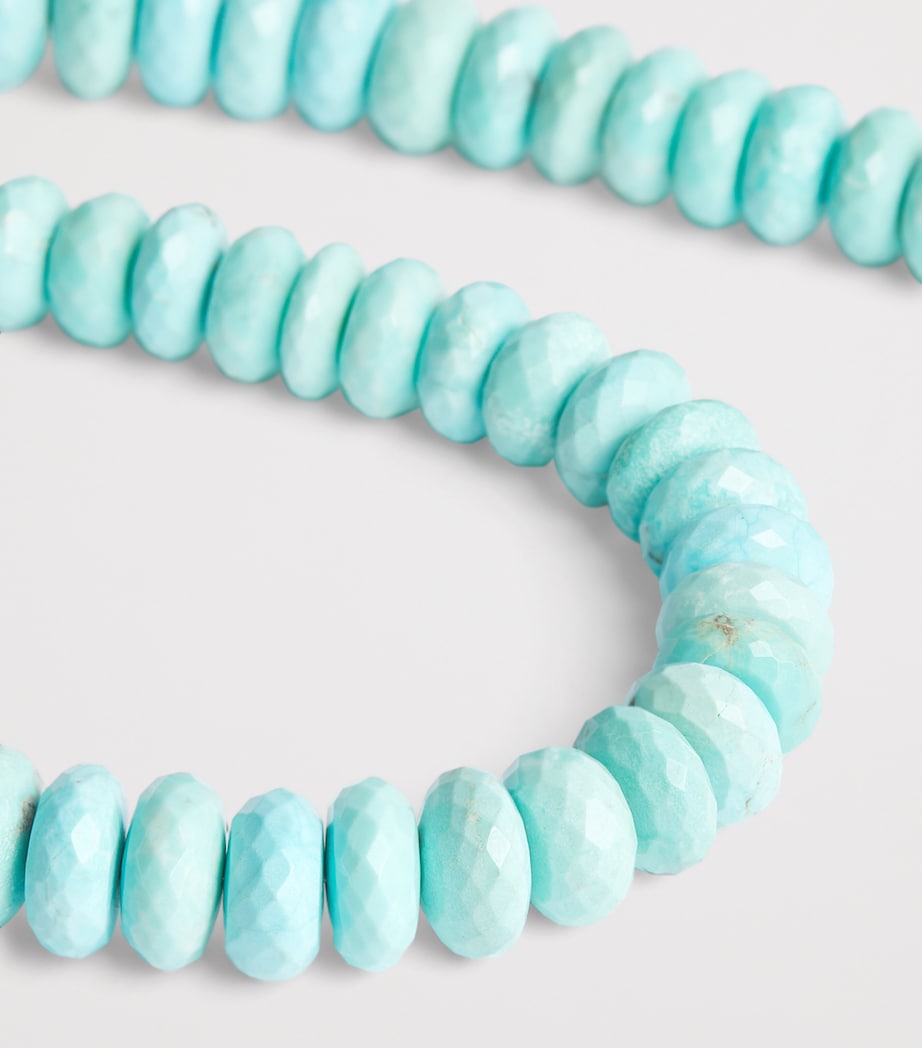 Yellow Gold, Diamond, Opal and Turquoise Beaded Necklace YELLOW GOLD Image 3