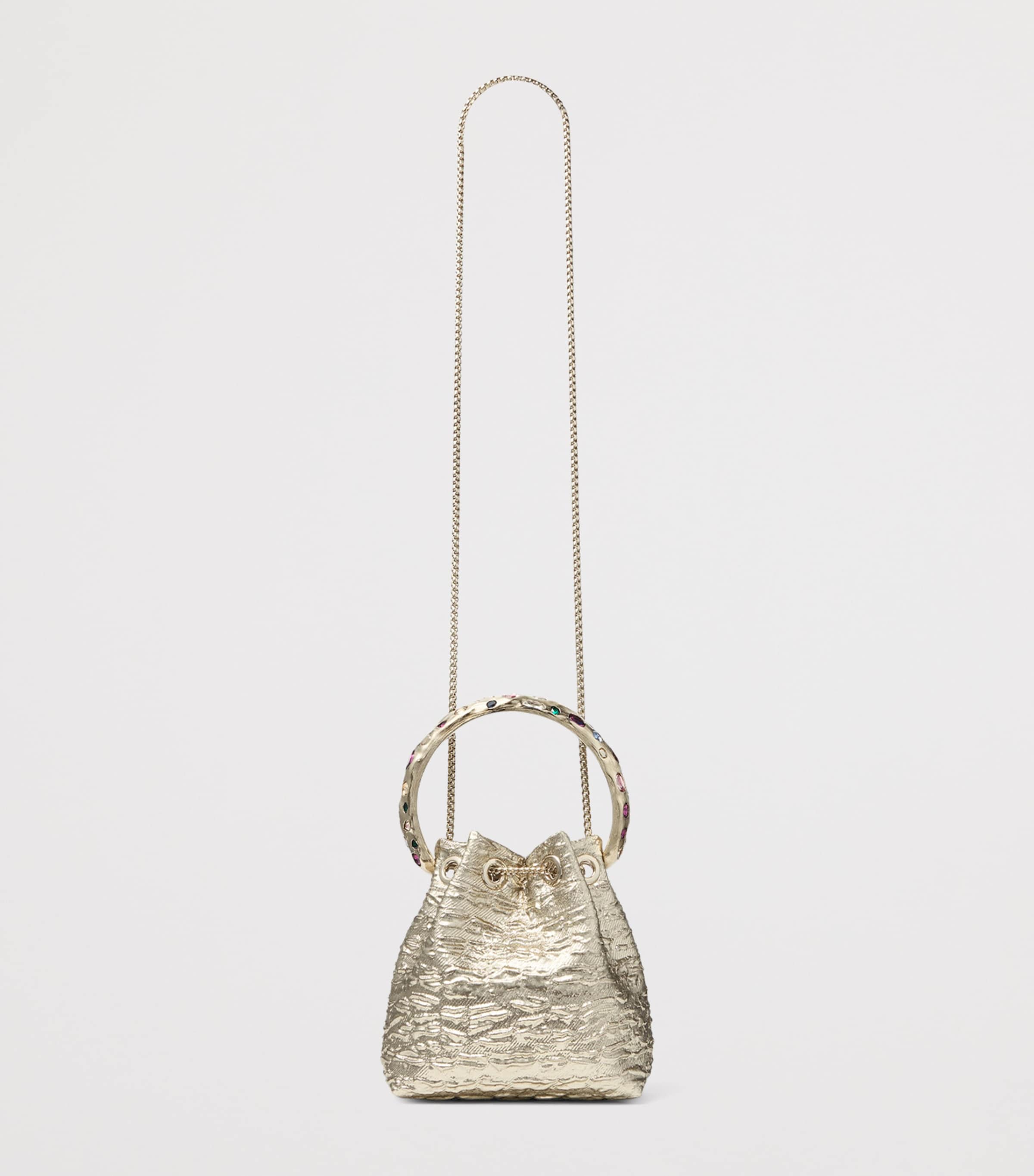 Jimmy Choo Bon Bon Top-Handle Bag Gold/multi/gold Image 3