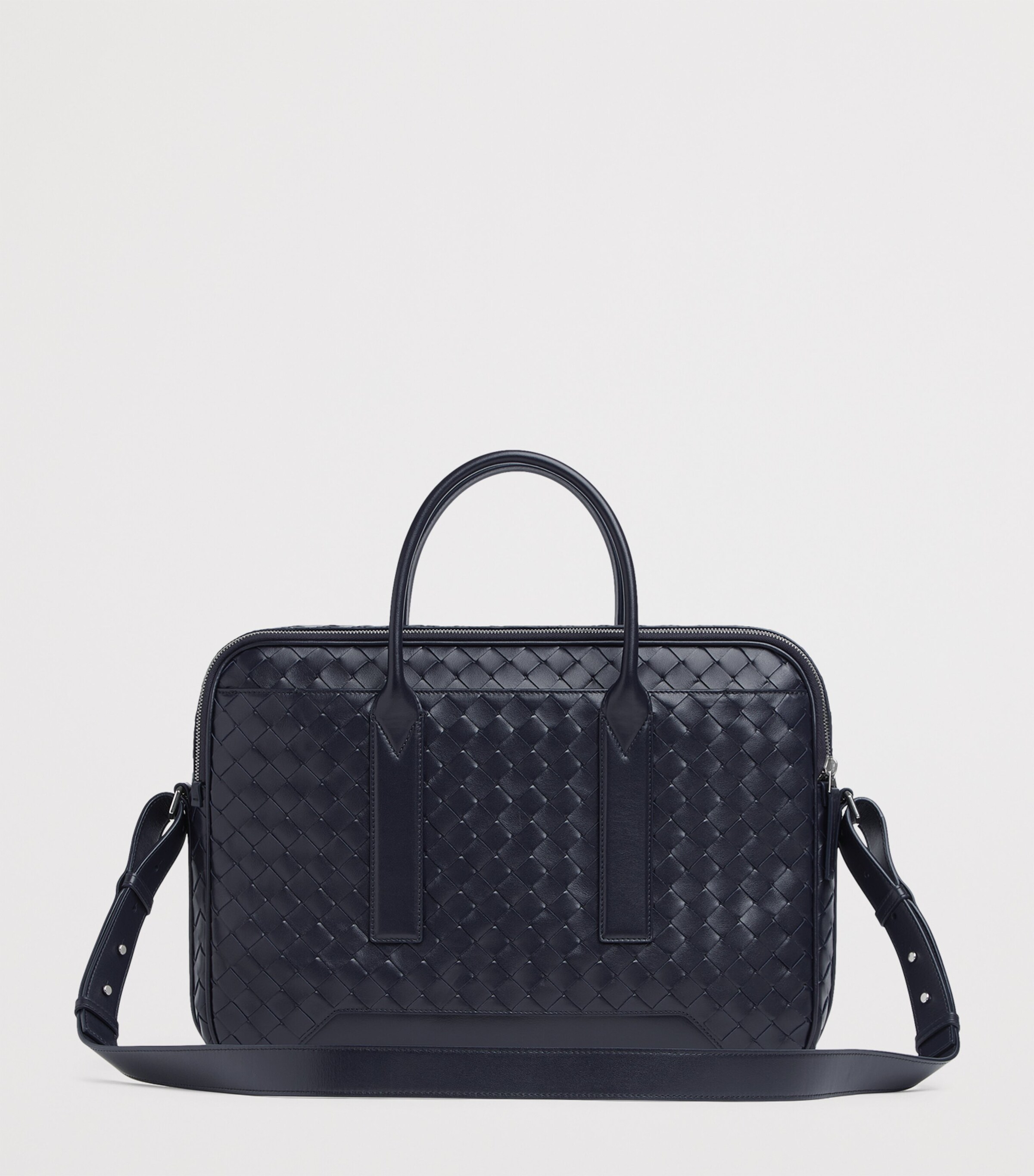 Bottega Veneta Leather Intrecciato Getaway Briefcase Image 4