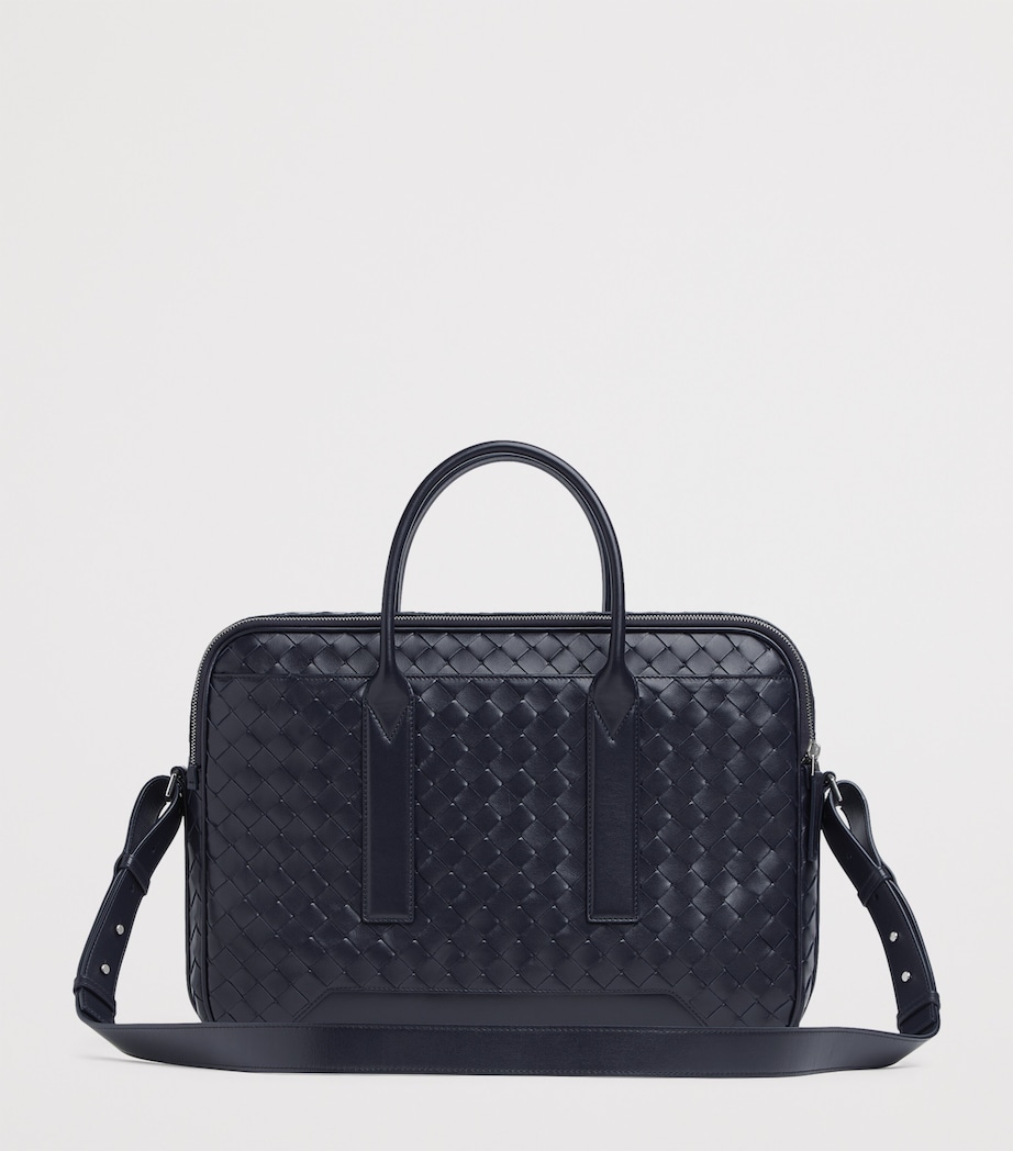 Leather Intrecciato Getaway Briefcase 4182 Image 4