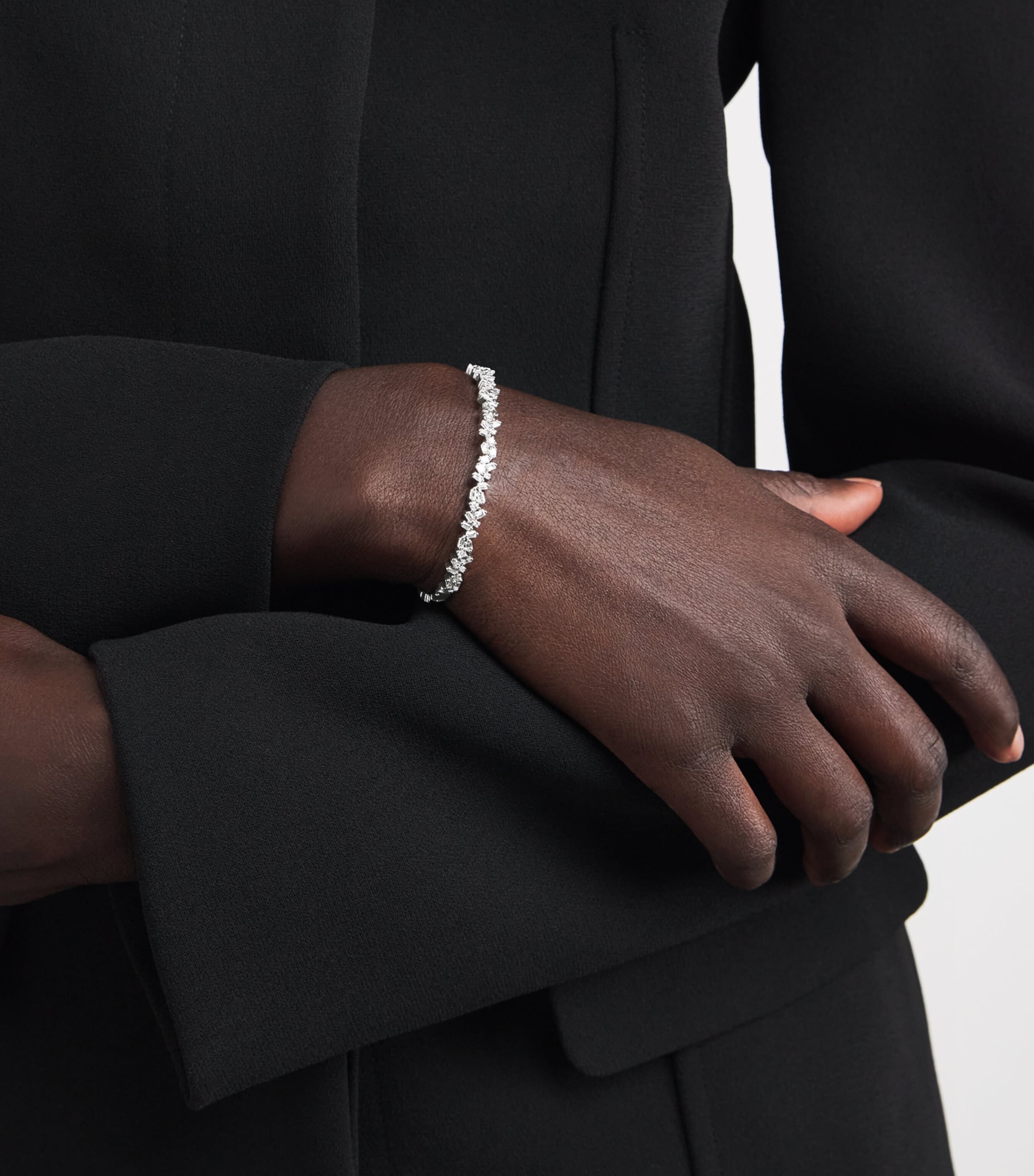 White Gold and Diamond Classic Bangle 18K WG/WD Image 2