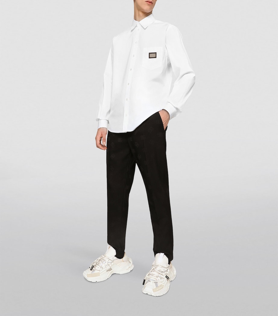 Logo Plaque Shirt W0800-OPTICAL WHITE Image 2