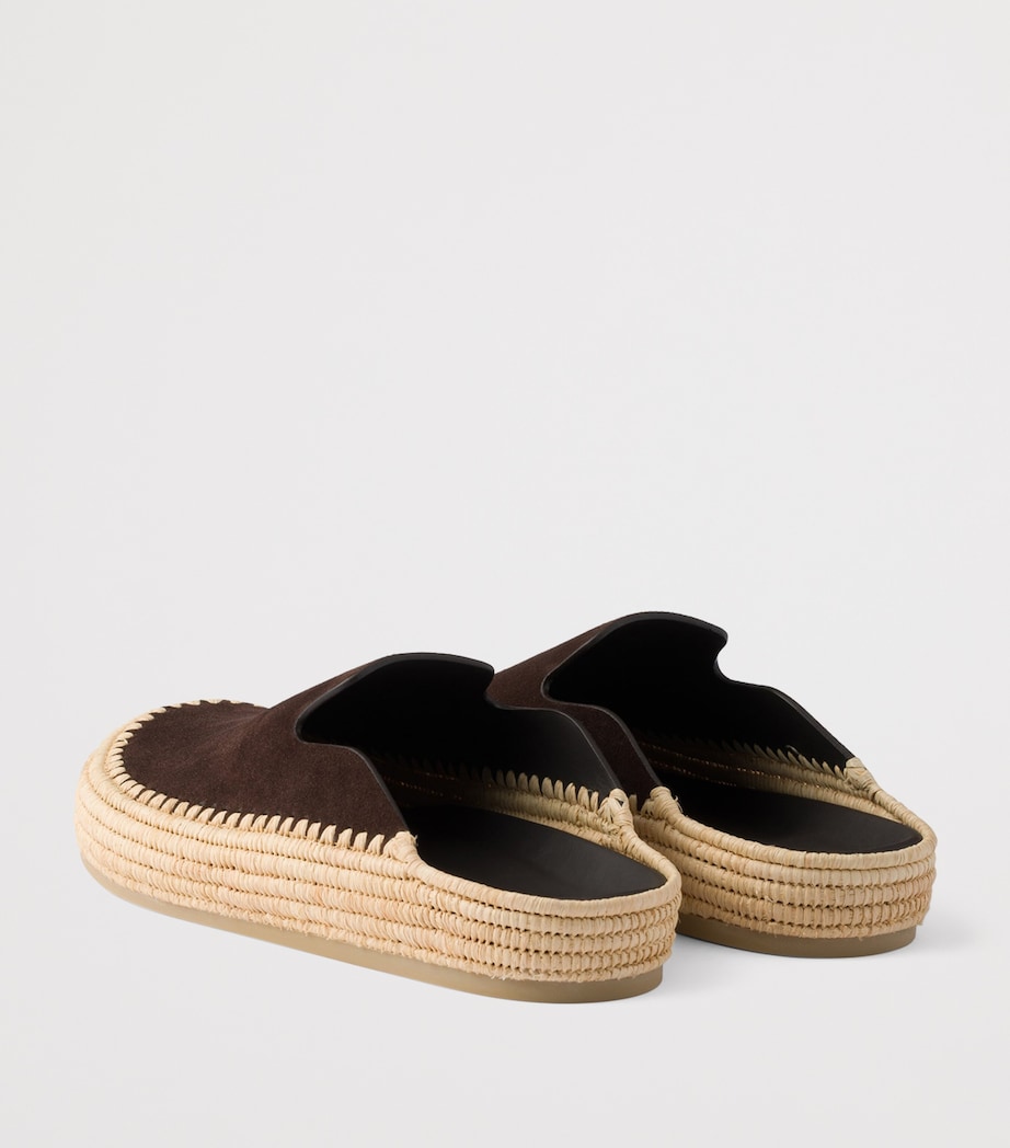 Prada Suede Mules Image 4