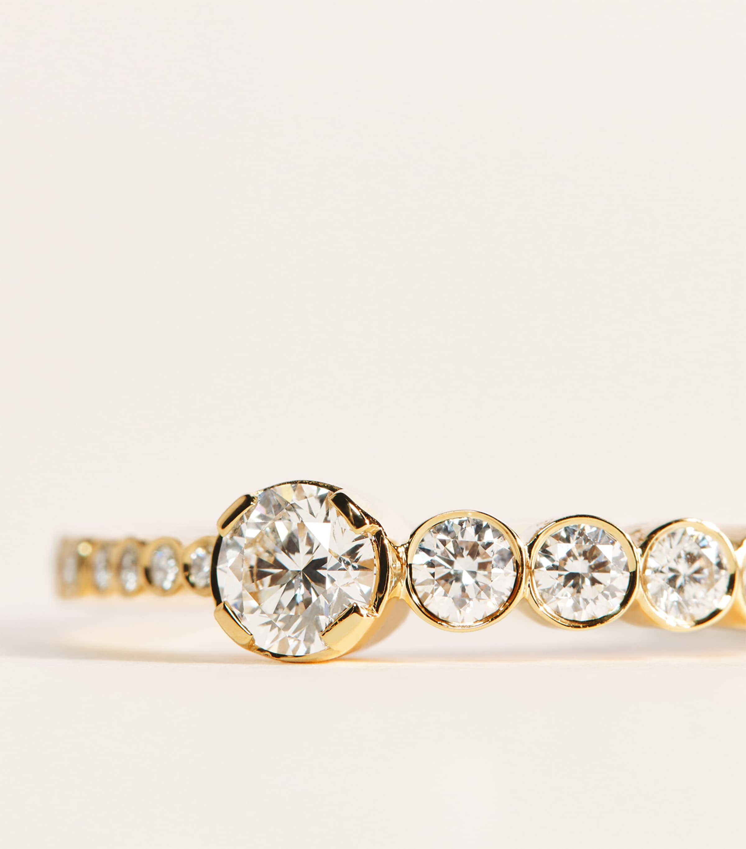 Sophie Bille Brahe Yellow Gold and Diamond Ensemble Fiancé Ring Yellow Gold Image 4