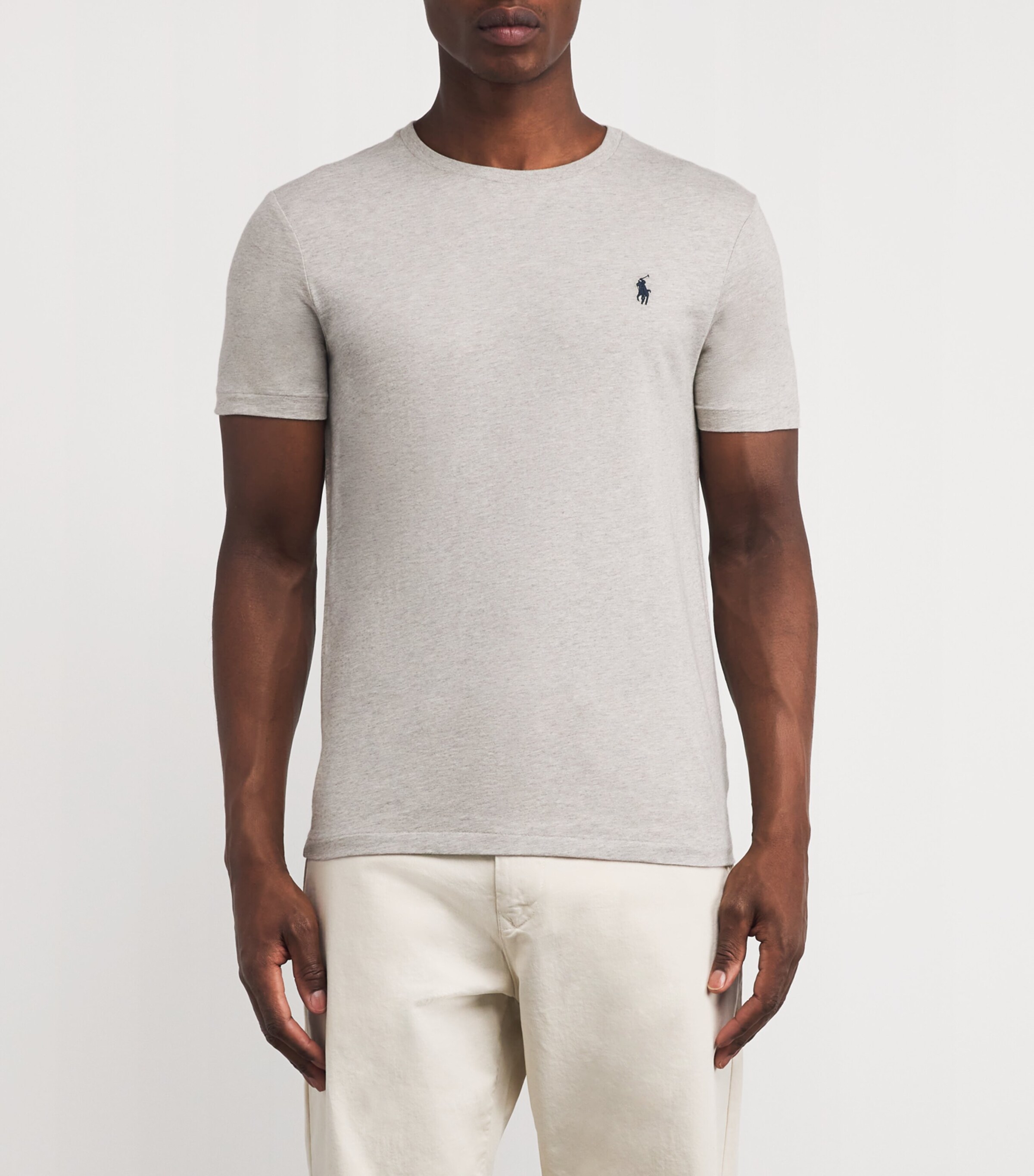 Polo Ralph Lauren Mens Logo T-Shirt Grey Heather Image 4