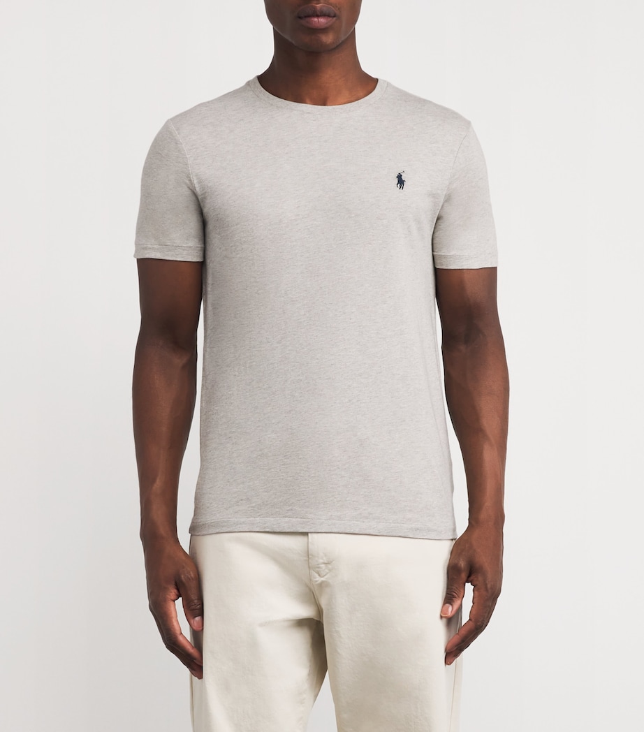 Polo Ralph Lauren Mens Logo T-Shirt Grey Heather Image 4