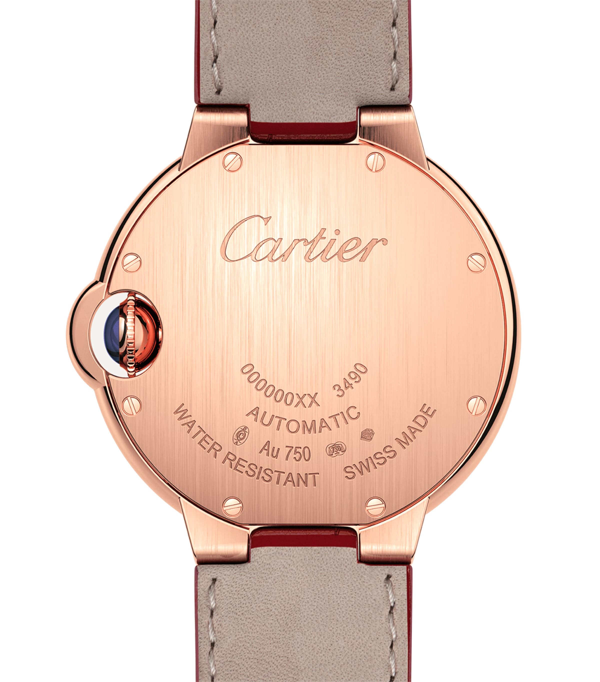 Rose Gold and Diamond Ballon Bleu de Cartier Watch 33mm GREY Image 7