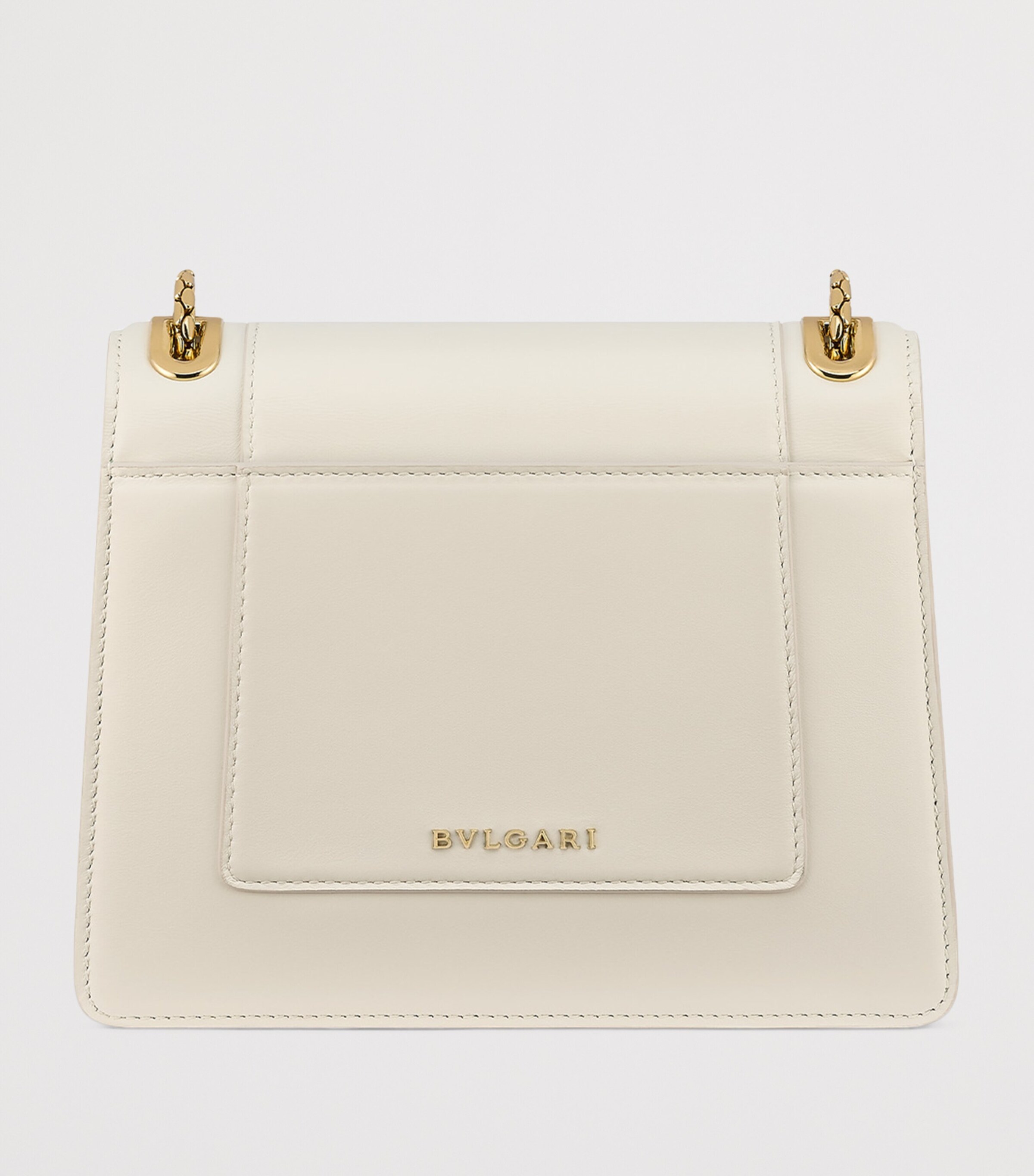 Small Leather Serpent Forever Shoulder Bag WHITE Image 3