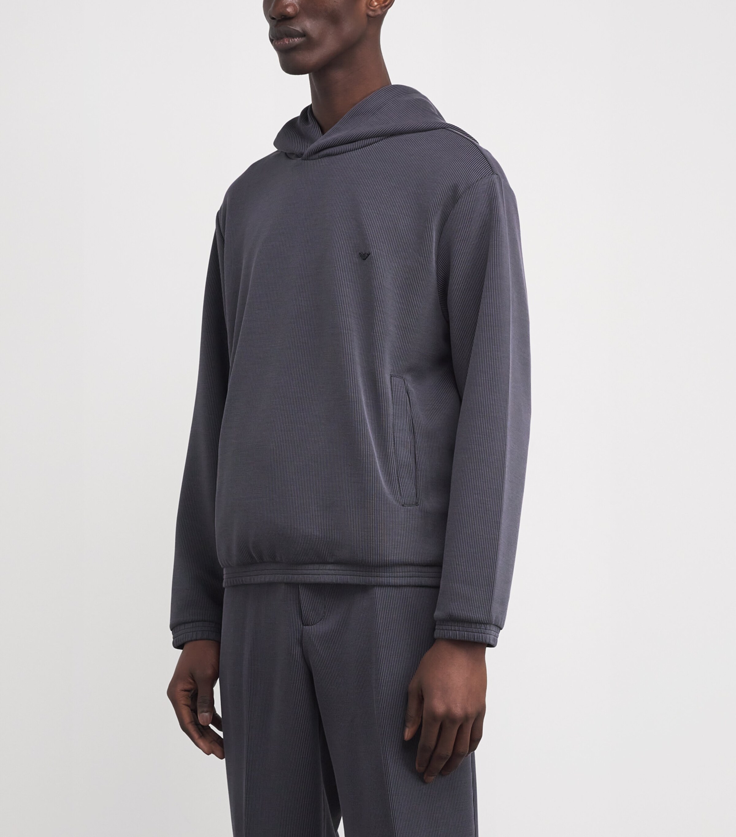 Stripe Logo Hoodie U8136 Image 3