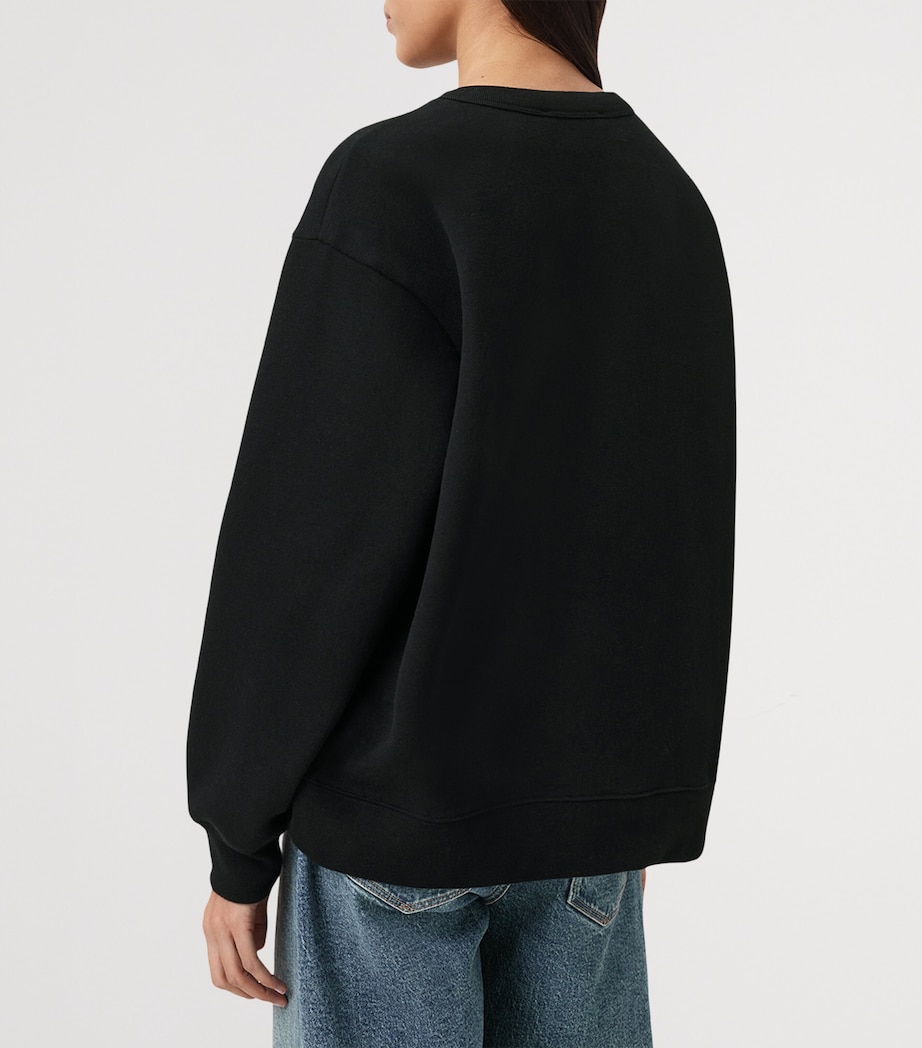 Organic Cotton Piper Sweatshirt BLACK Image 6