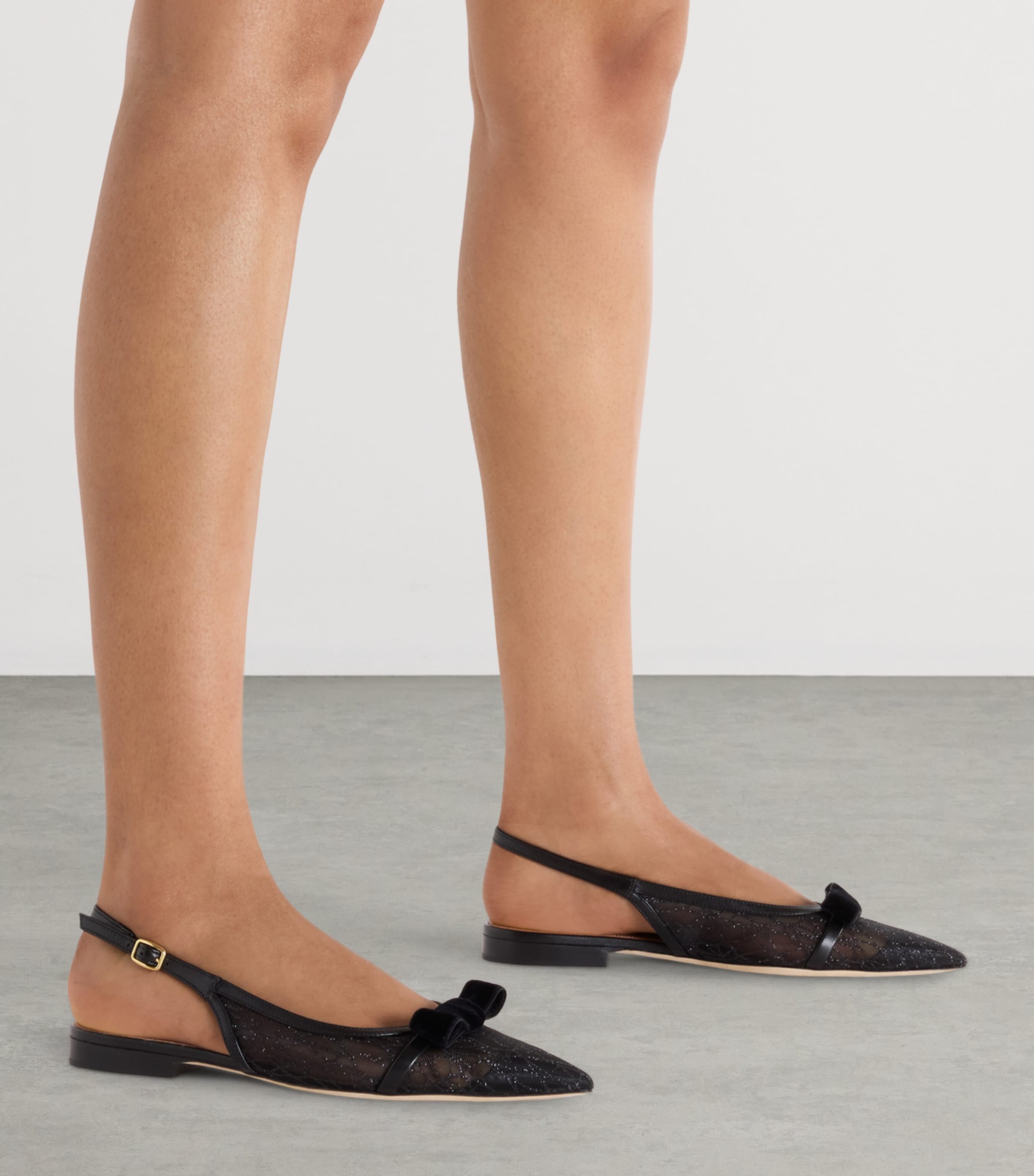 Glittered Jama Slingback Flats GLITTER MESH Image 2