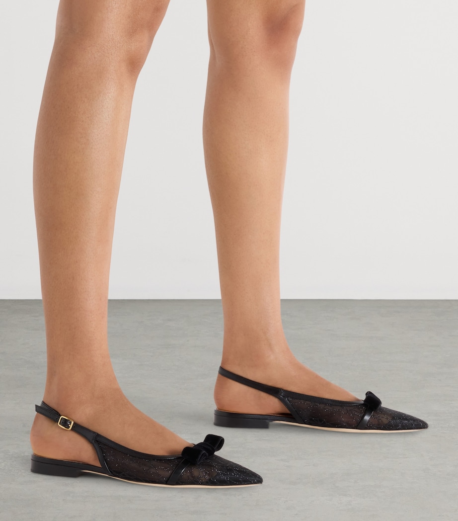 Glittered Jama Slingback Flats GLITTER MESH Image 2