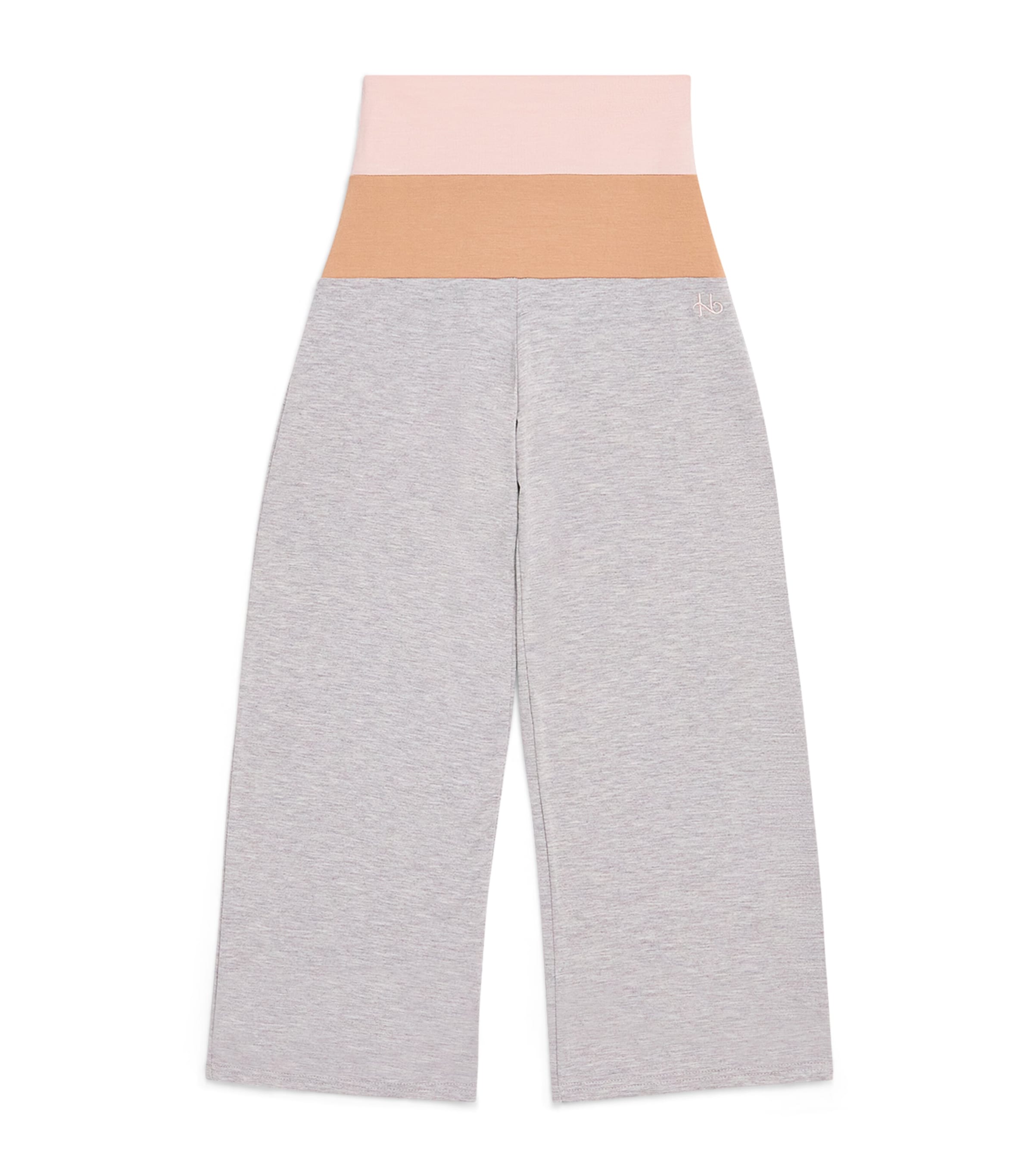 Fold-Down Pyjama Trousers (4-16 Years) LT GREY COPPER/NUDE Image 1