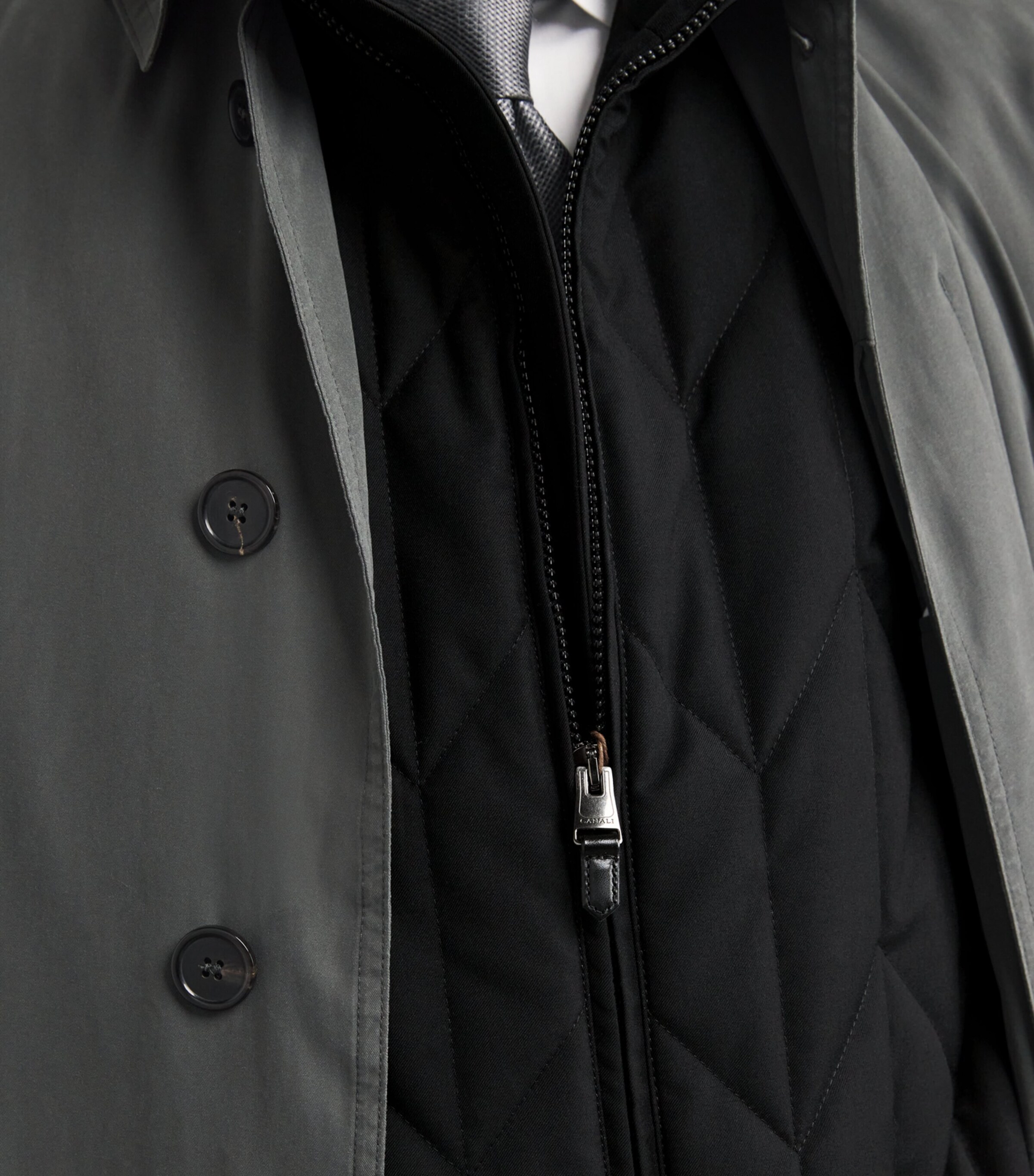 Canali Mens Weather-Resistant Gilet Image 6