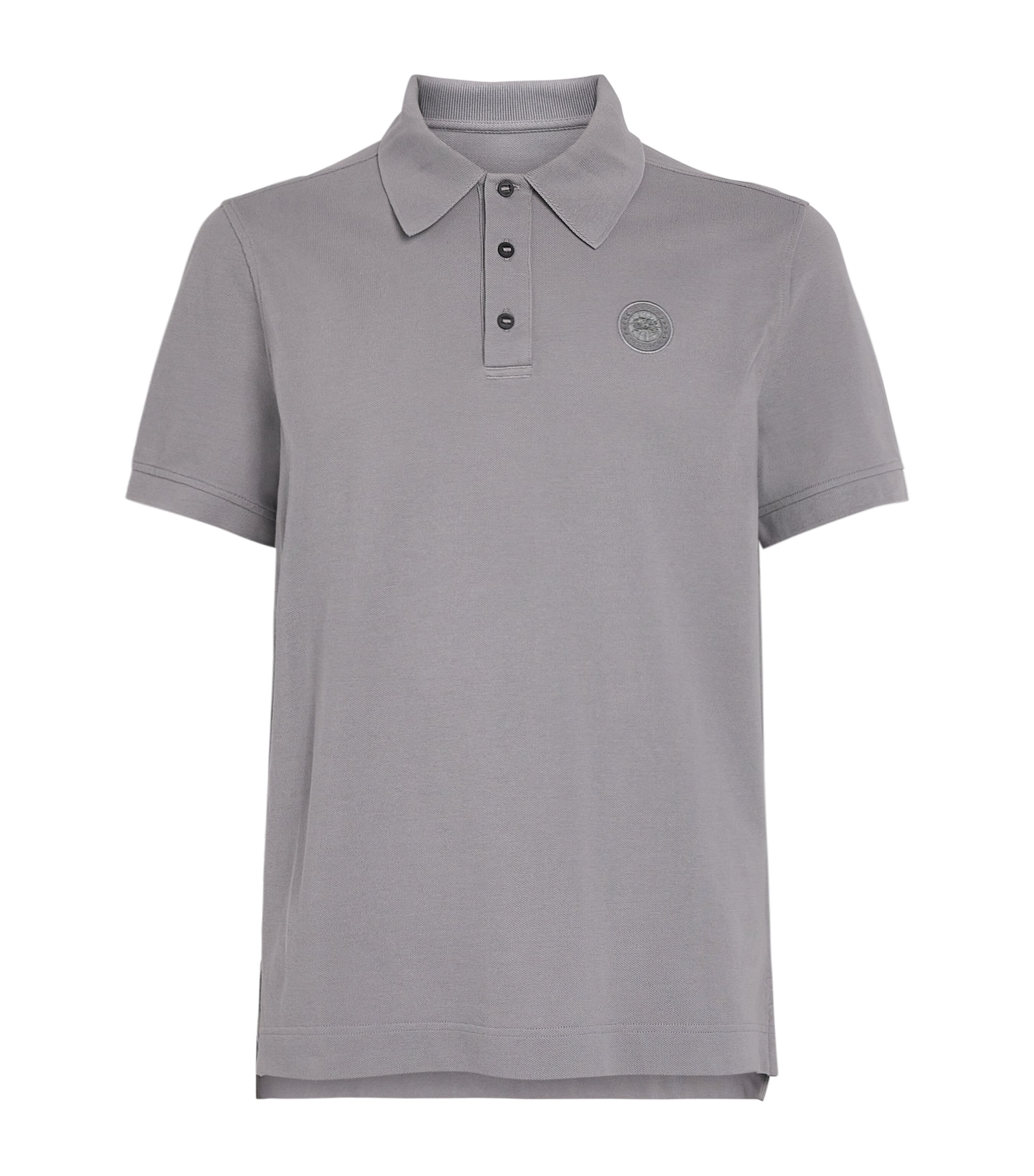 Canada Goose Mens Logo Beckley Polo Shirt Stratus Grey Image 1