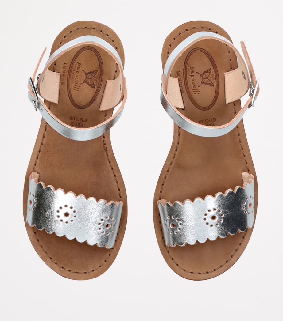 Leather Anais Sandals SILVER Image 4