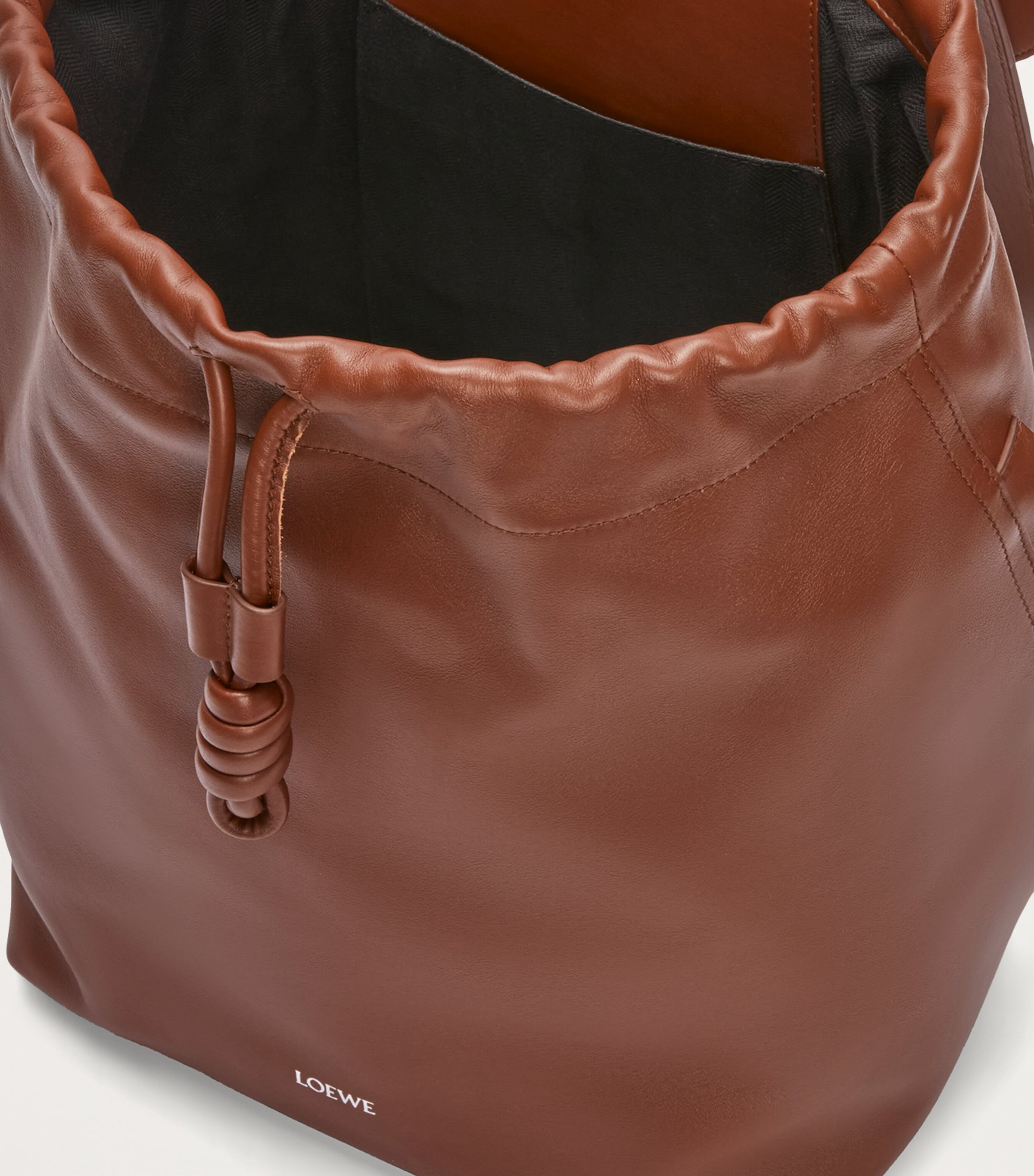 Leather Flamenco Backpack BROWNIE Image 6