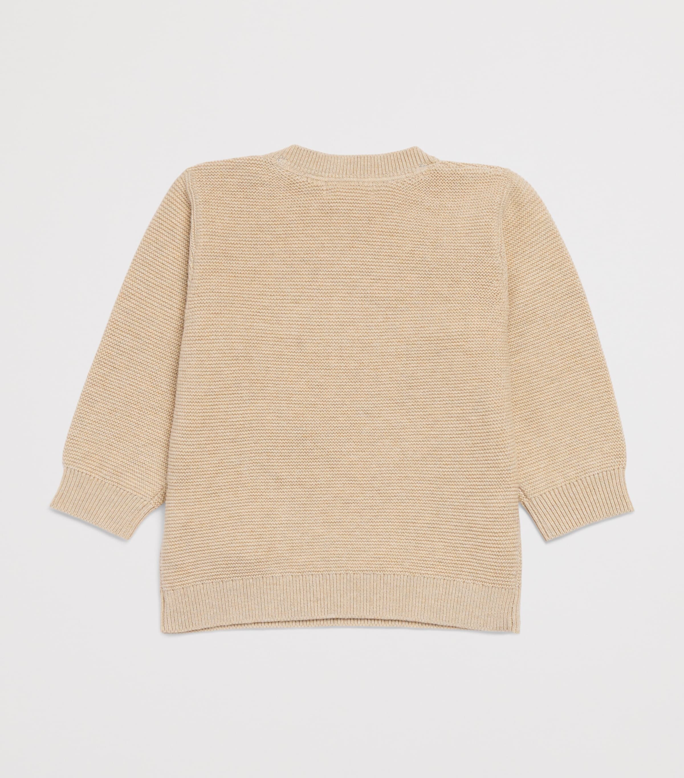 Purebaby Cotton-Wool Embroidered Woodland Sweater (0-18 Months) Otmme Oatmeal Mlng Image 2