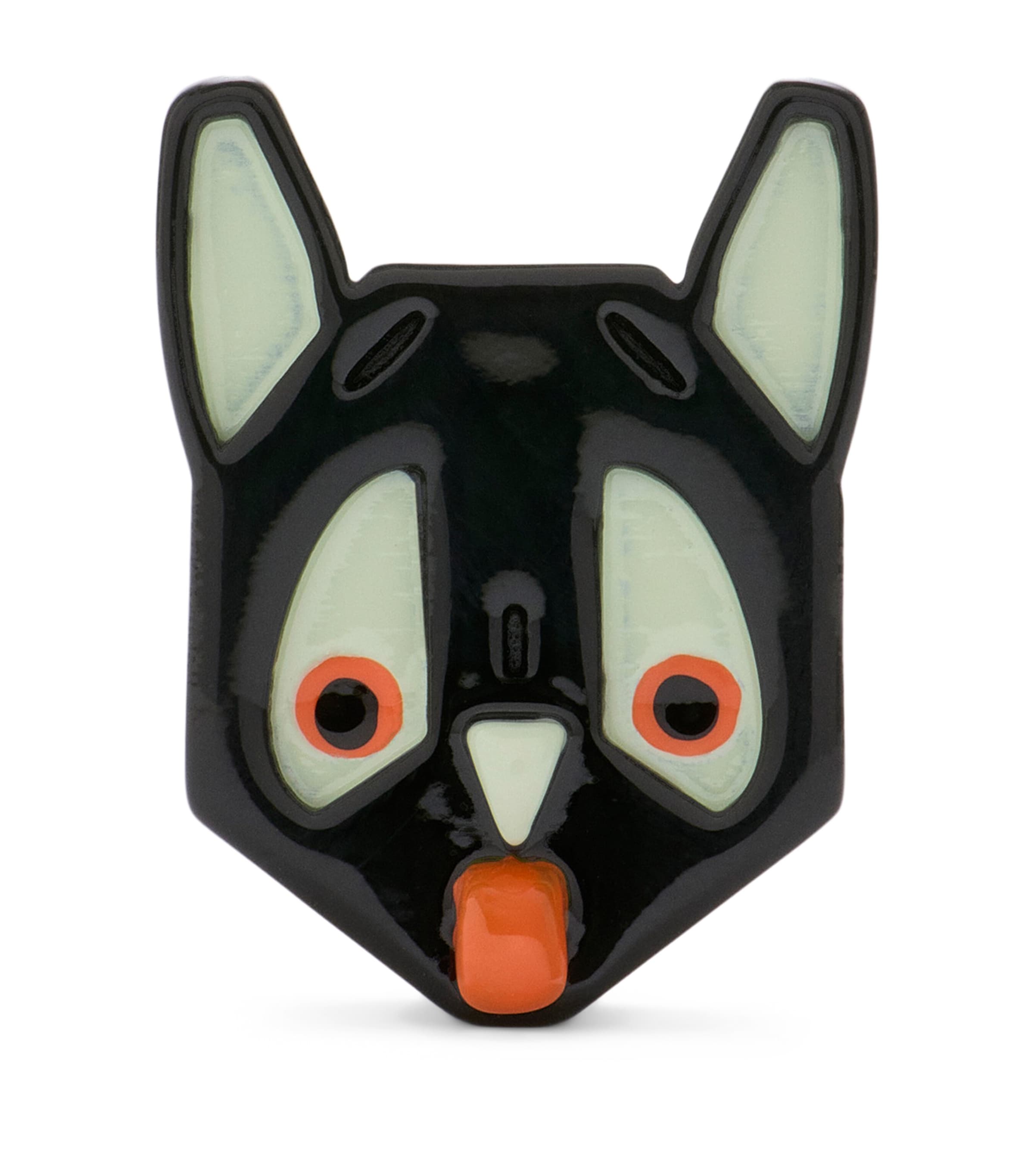 Loewe Cat Personalisation Bag Charm In Black