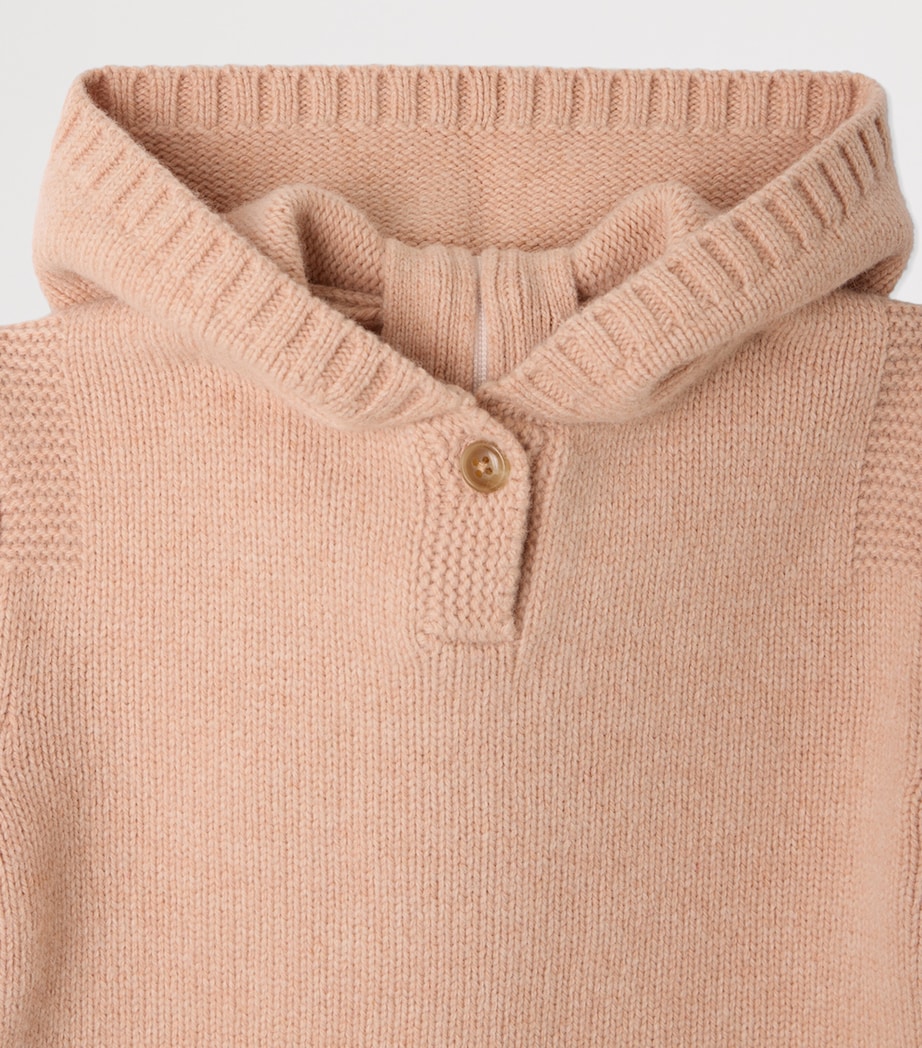 Bonpoint Wool Hoodie (3-18 Months) Camel Image 3