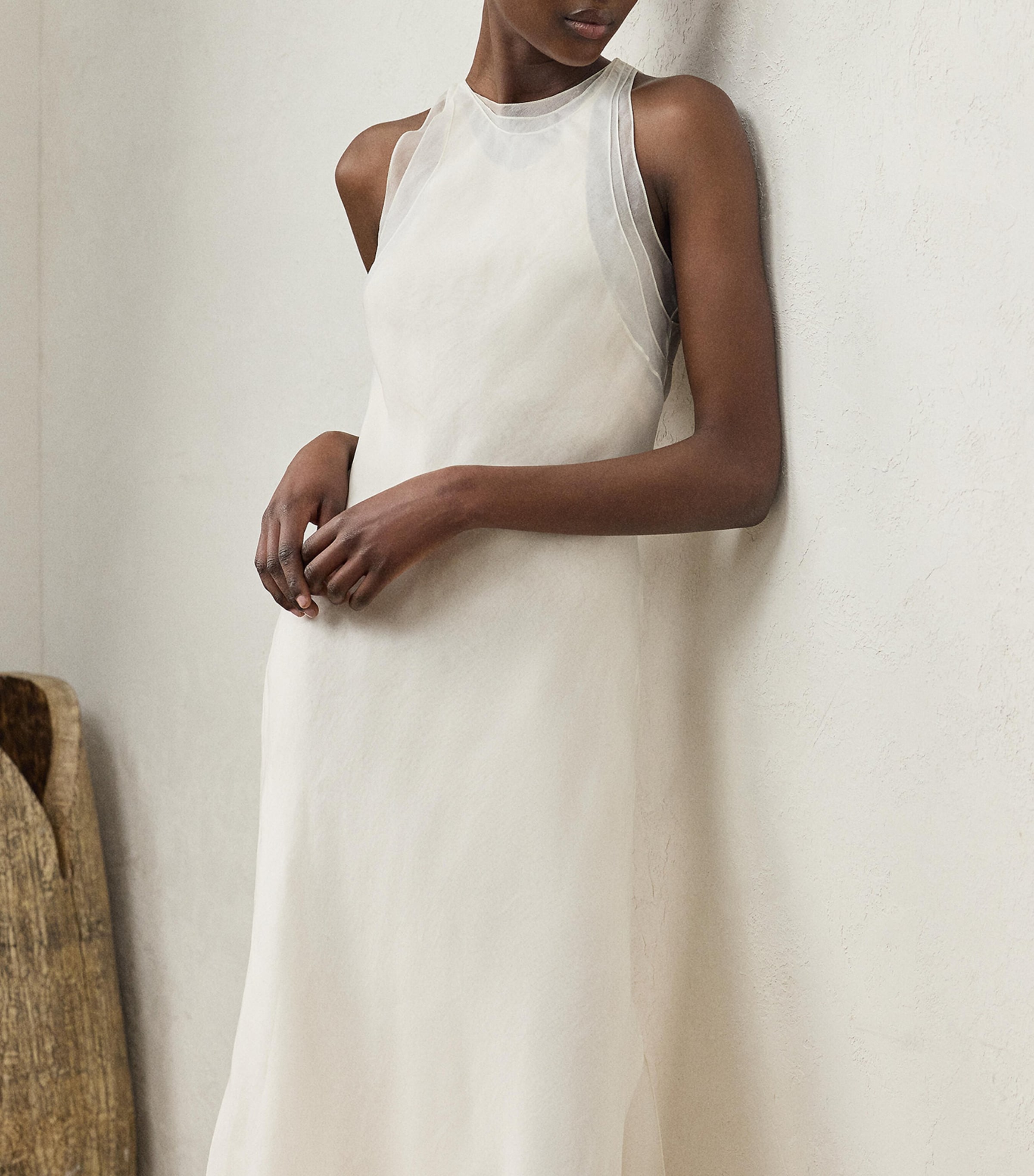 Mulberry Silk Zachary Dress CREAM Image 2