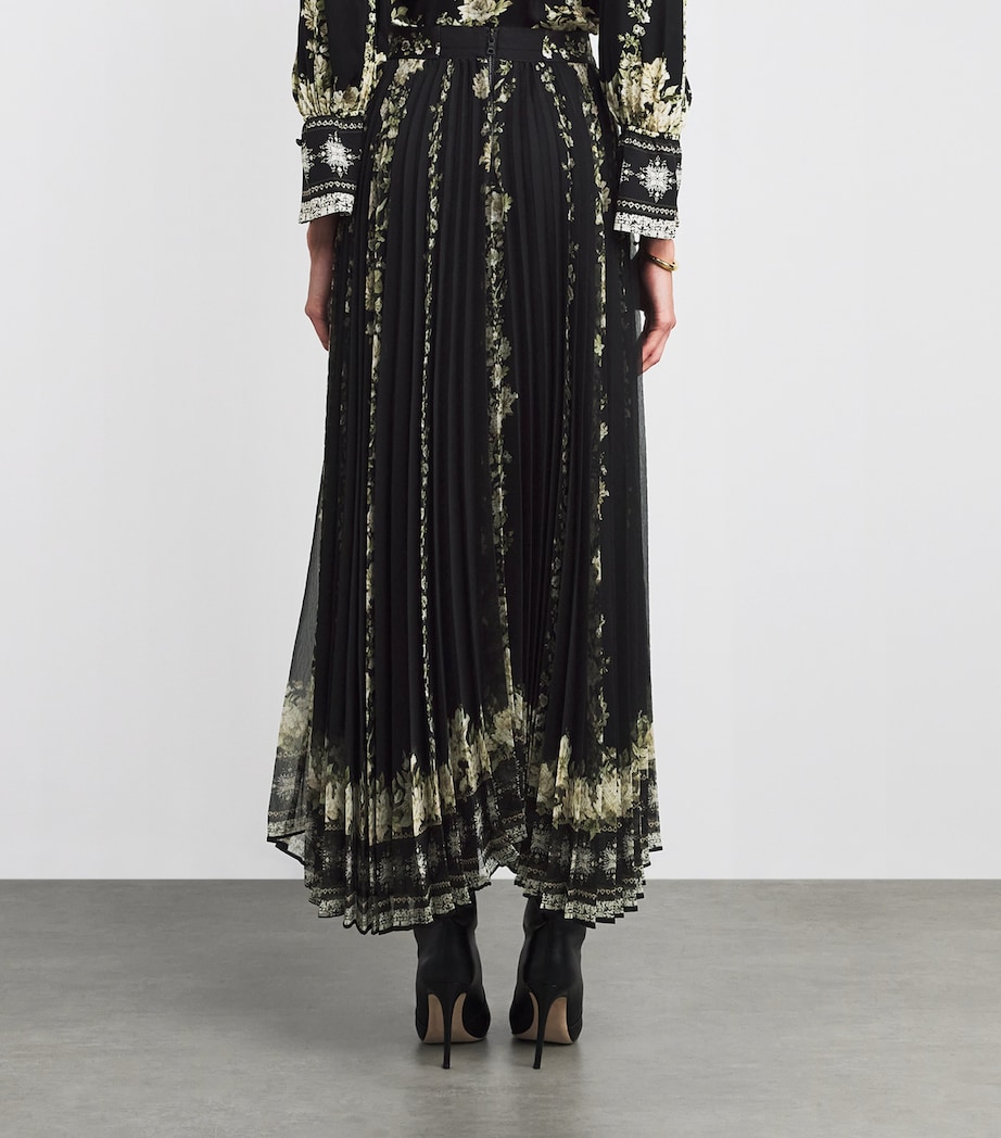 Floral Pleated Katz Maxi Skirt G078 FREE FALLING Image 4