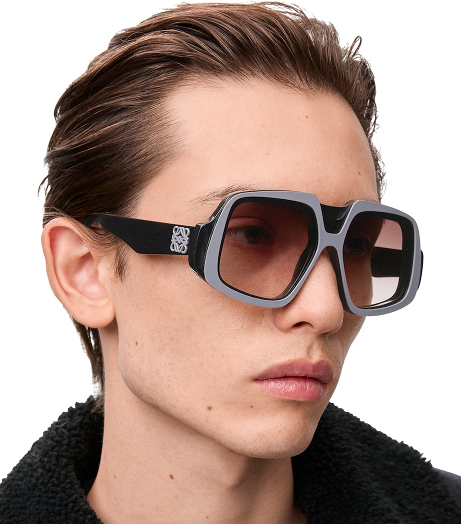 LOEWE Oversized Collage Sunglasses Shiny Black Image 2