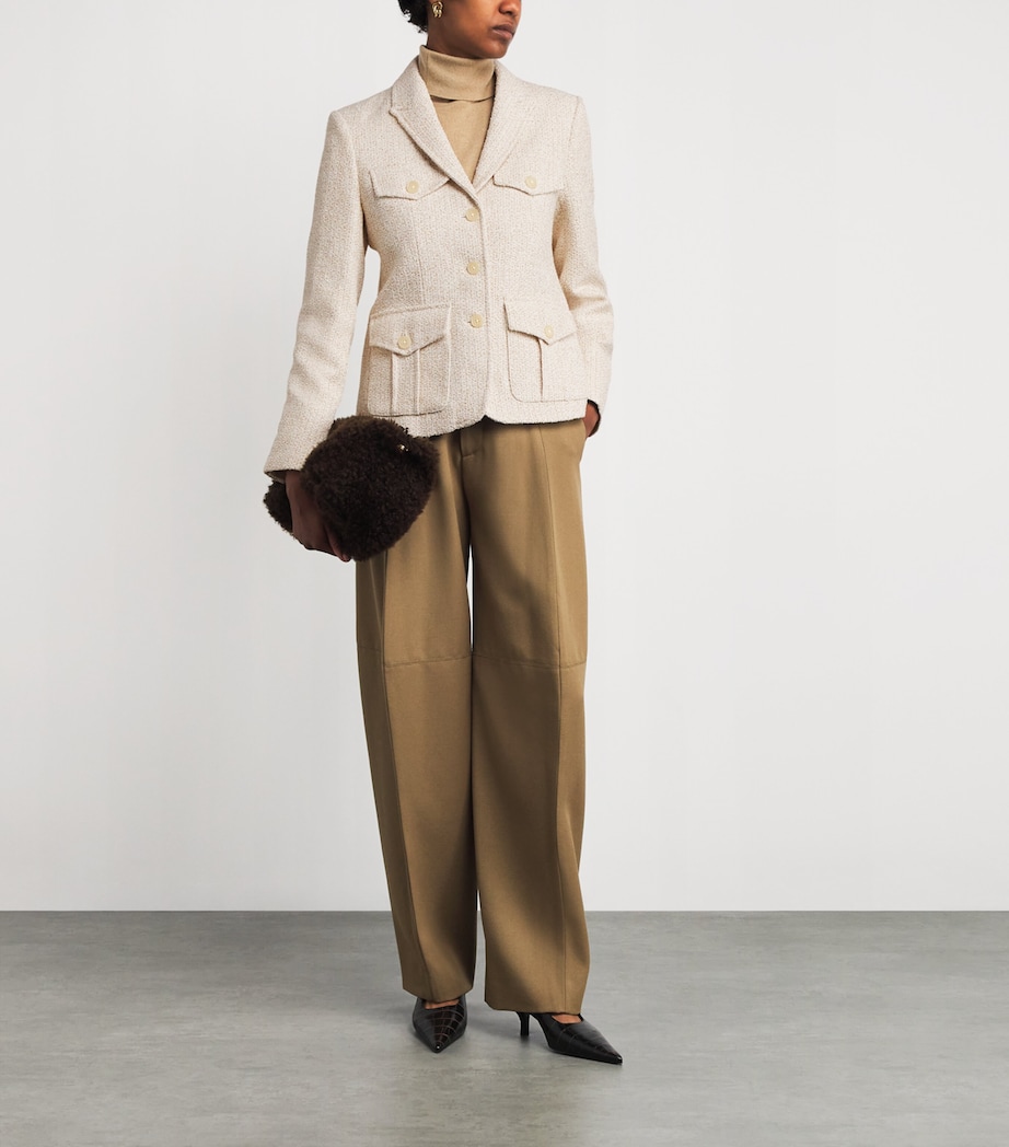 Bouclé Contour Blazer IVORY Image 2