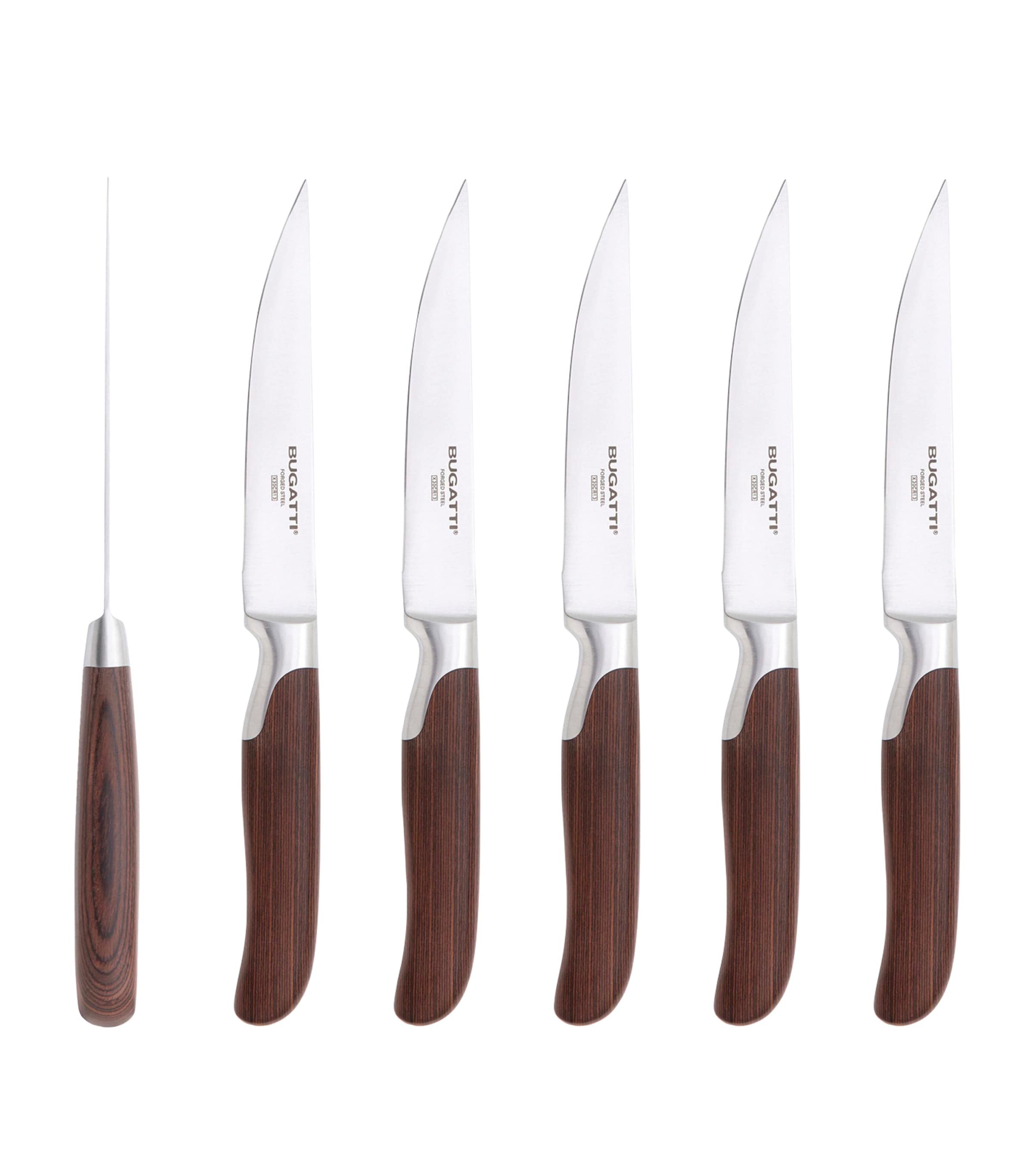 Bugatti Set Of 4 En Cruz Pakka Flat Steak Knives