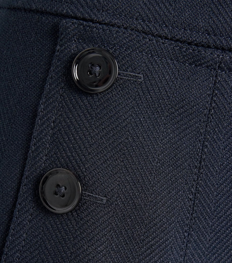 ME+EM Womens Straight Cropped Trousers Navy Image 6