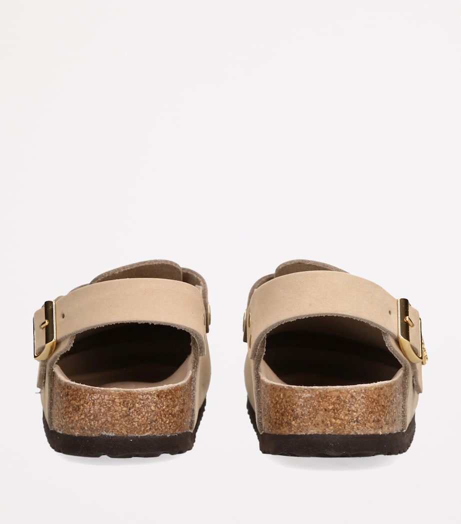 Birkenstock Suede Tokio Clogs Cream Image 2