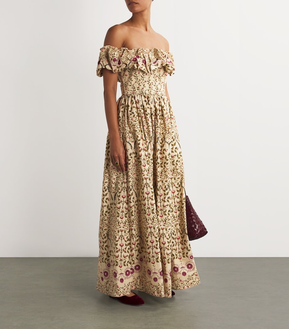 Cotton Floral Print Sueño Maxi Dress MULTICOLOR Image 2