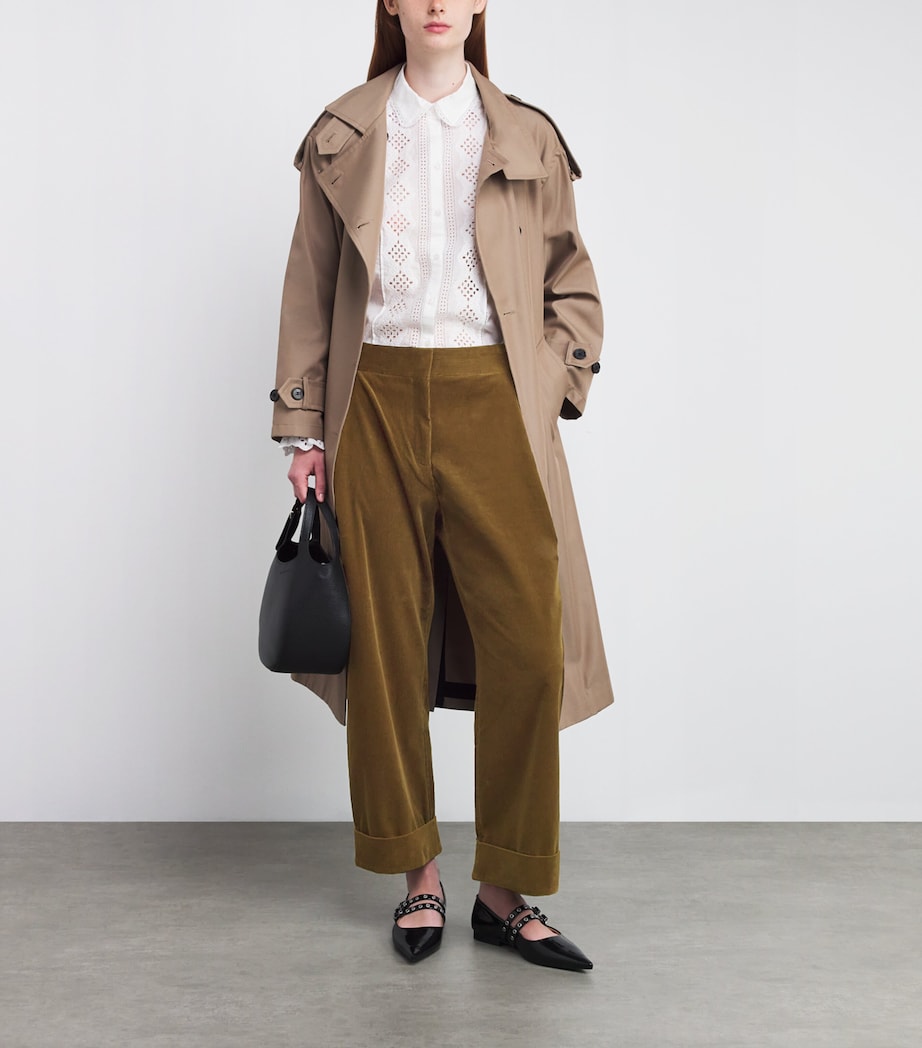 Corduroy Clever Trousers BRONZE GREEN Image 2