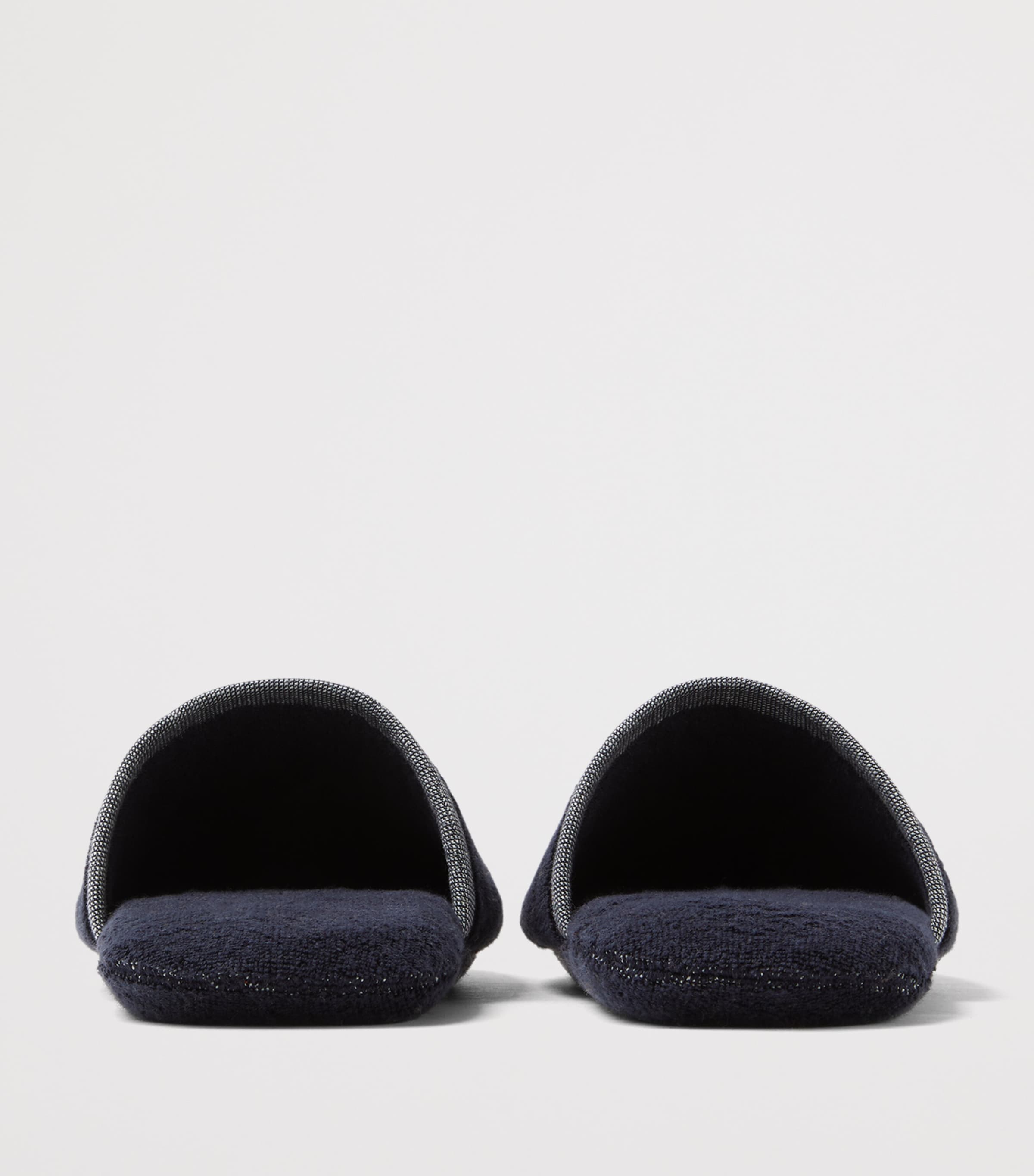 Versace Cotton Medusa Slippers Blue/white Image 3